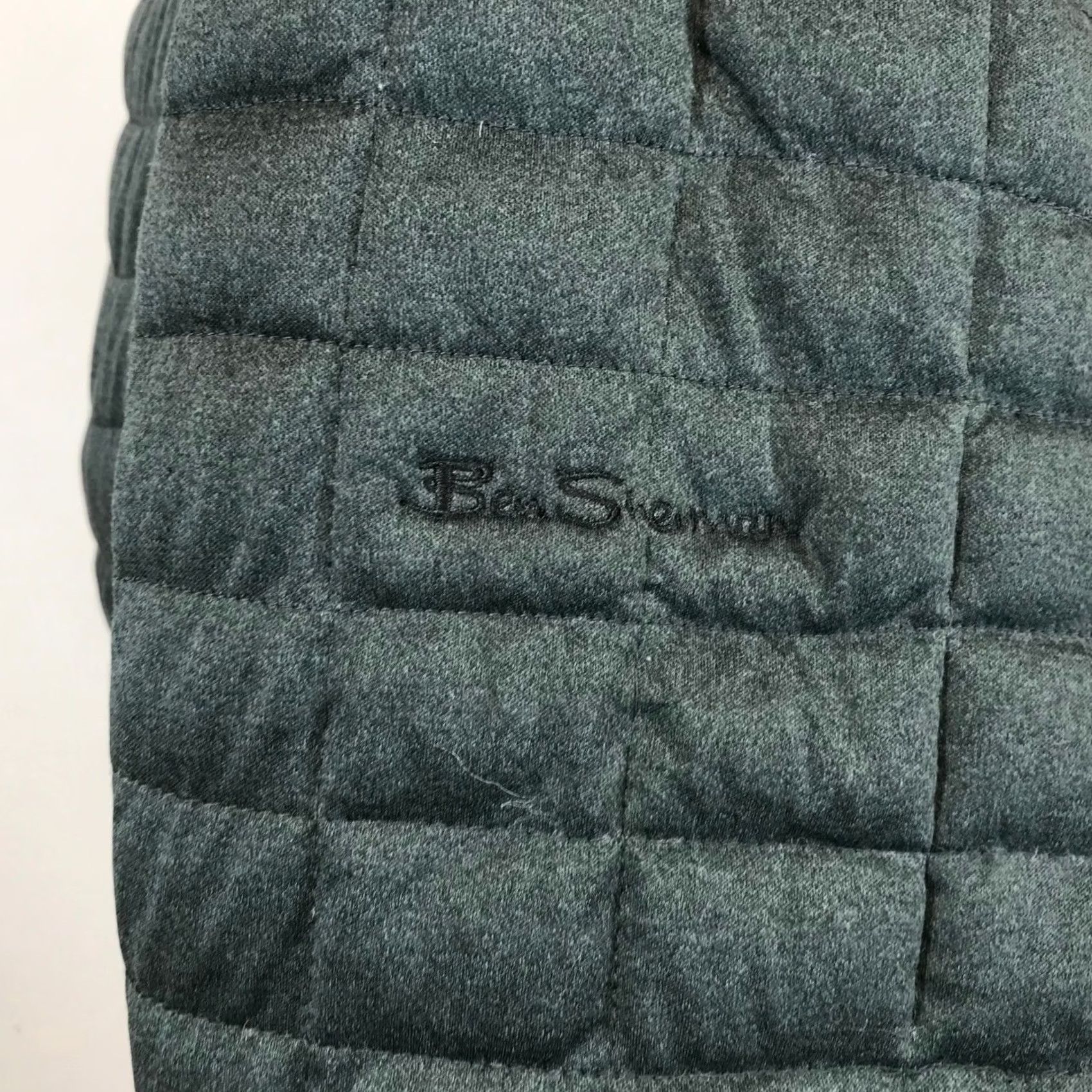 Ben Sherman Ben Sherman Quilted Puffer Jacket Charcoal Gray Full Zip Stand Collar Mens Size US M / EU 48-50 / 2 - 7 Thumbnail
