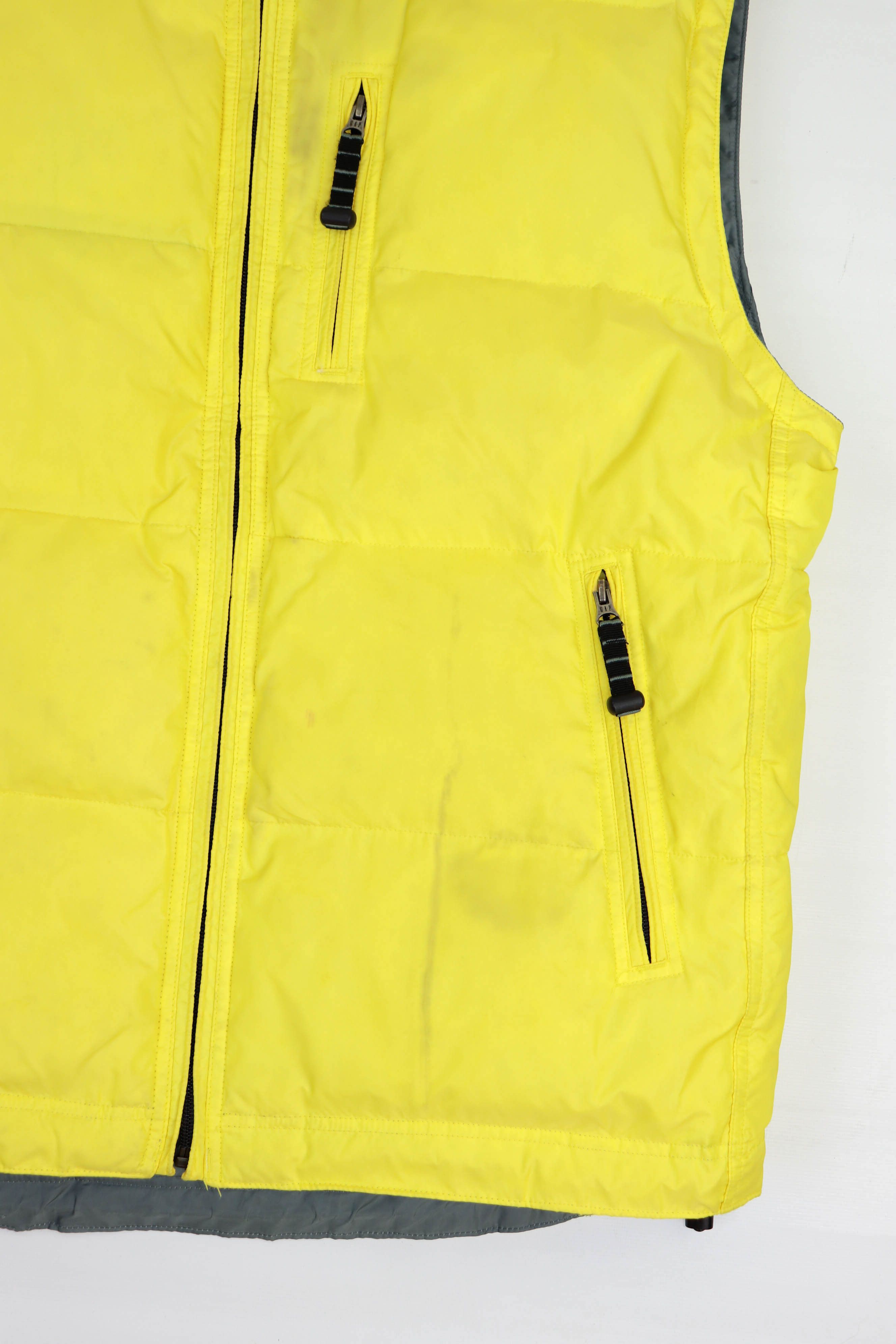 Gap GAP Vintage YellowGray Reversible Down Puffer Waistcoat Vest Size US XL / EU 56 / 4 - 7 Thumbnail