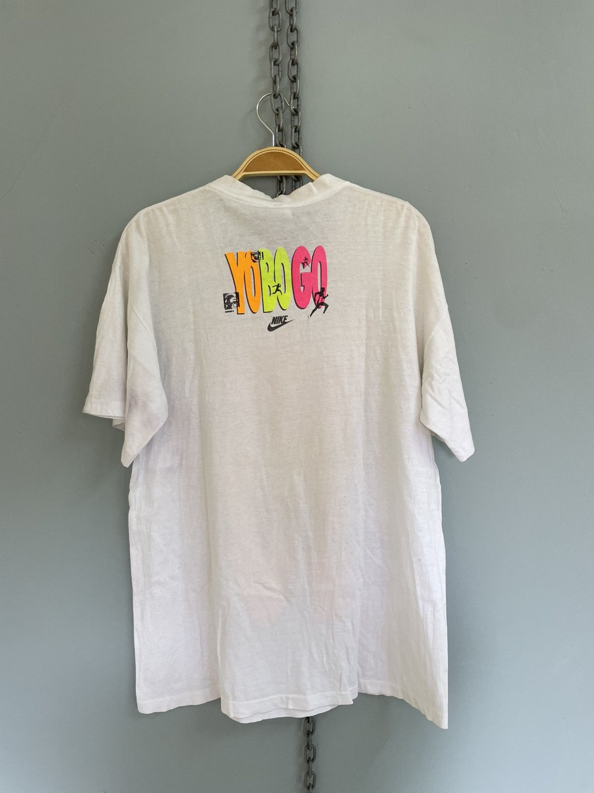 Nike Vintage 90s Nike YOBOGO Spike Lee t shirt Size US L / EU 52-54 / 3 - 2 Thumbnail