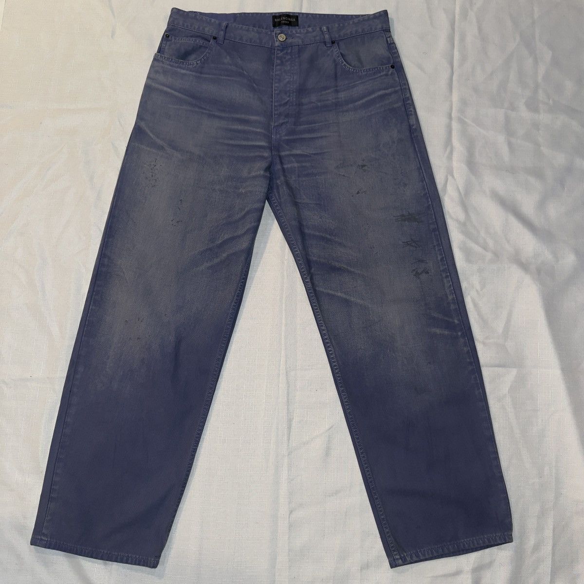 Balenciaga Balenciaga Violet Mauve Japanese Denim Size XL Size US 36 / EU 52 - 1 Thumbnail