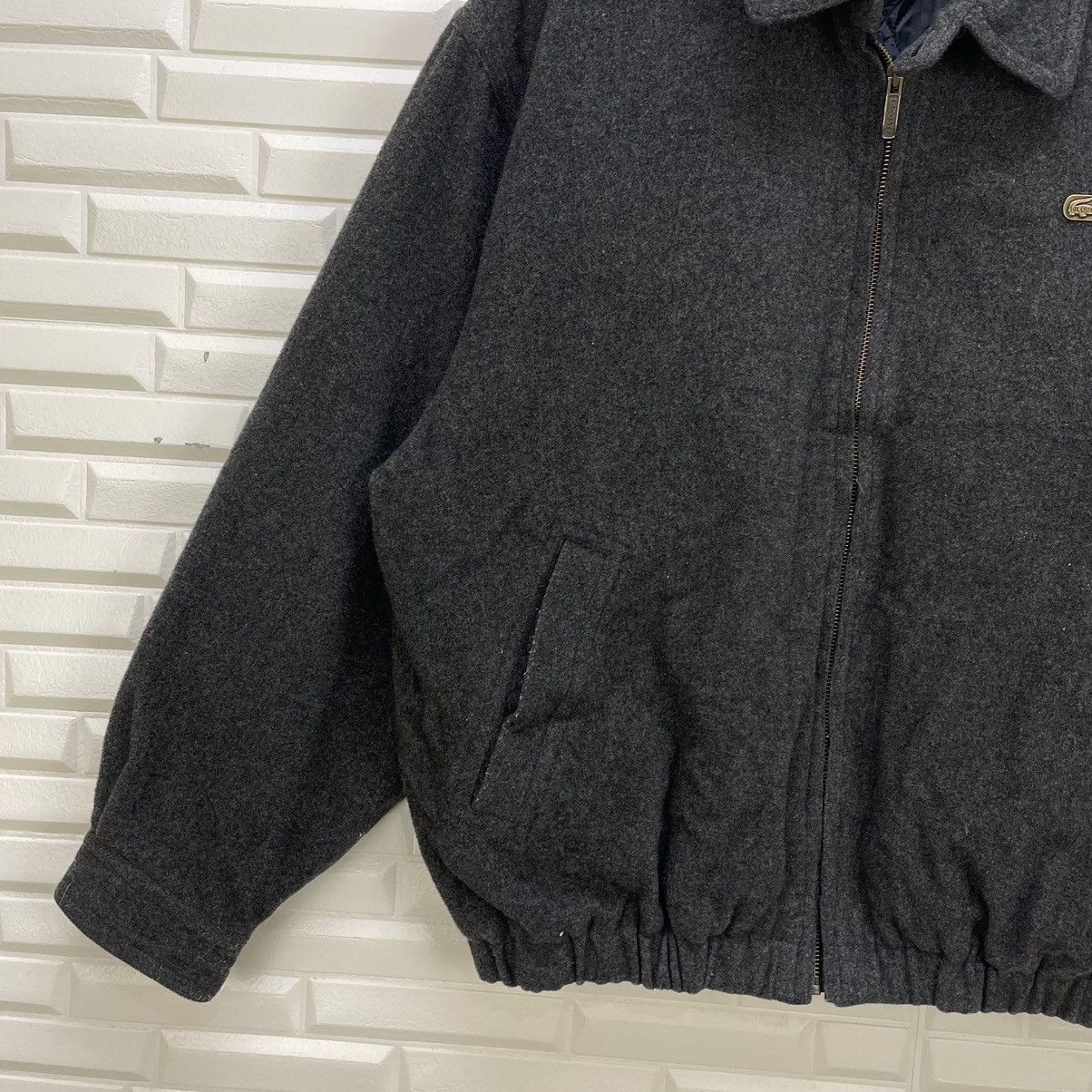 Lacoste × Vintage Vintage Lacoste Bomber Wool Size US L / EU 52-54 / 3 - 5 Thumbnail