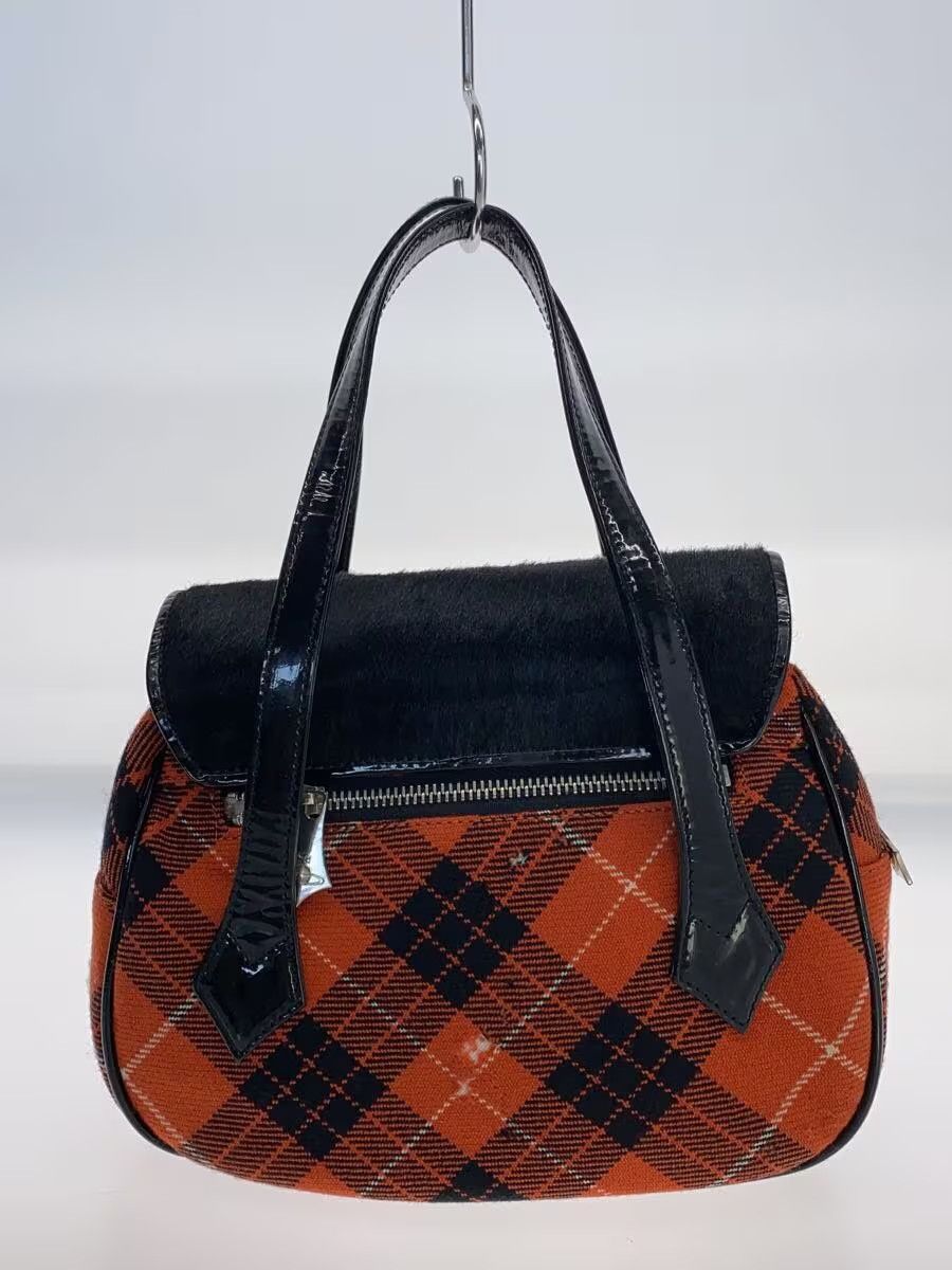 Vivienne Westwood Plaid Tassel Hand Bag Size ONE SIZE - 3 Thumbnail