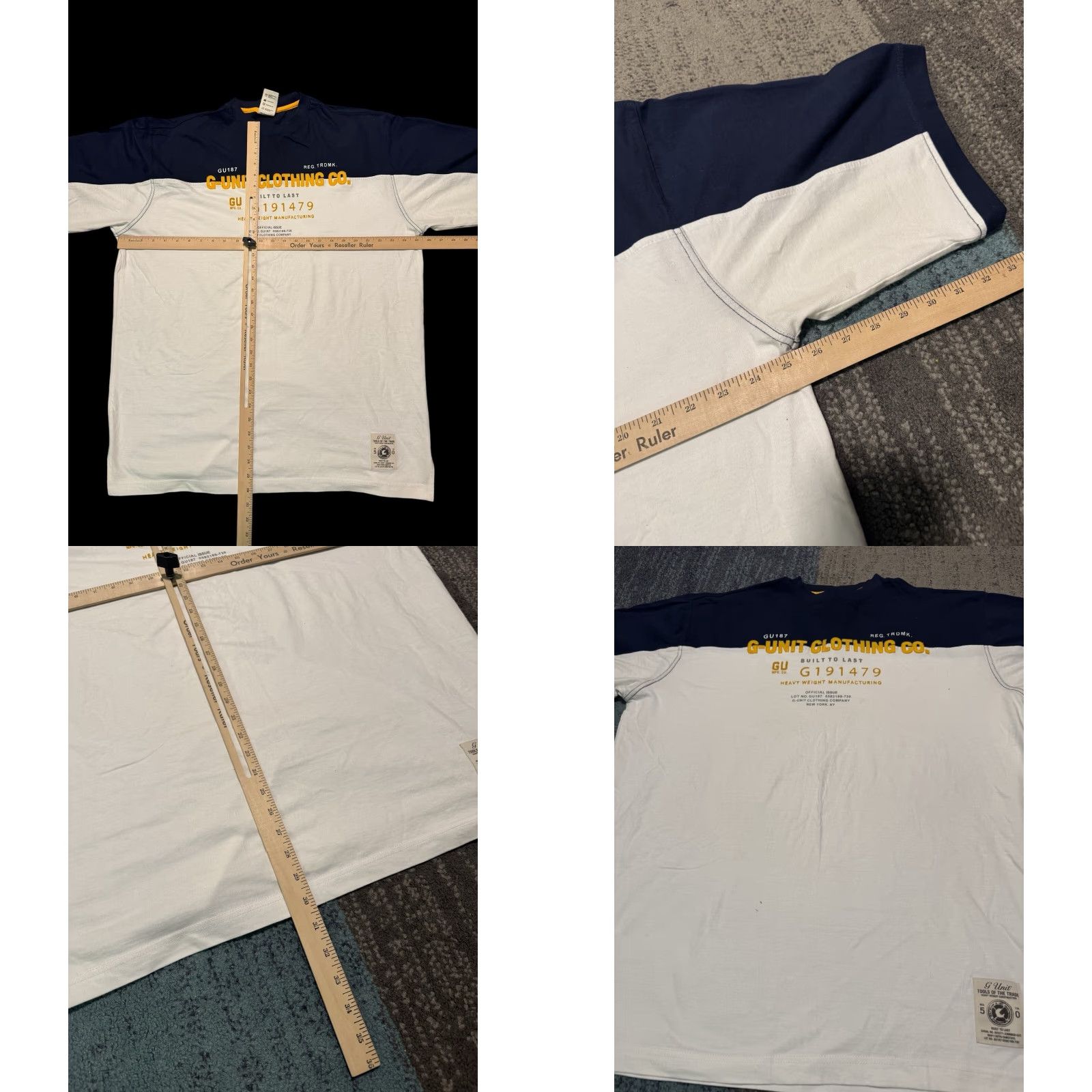 Vintage VINTAGE G-Unit Heavy Weight Shirt Mens 2XL Y2K Rap Short Sleeve Two-tone Shirt Size US XXL / EU 58 / 5 - 9 Thumbnail