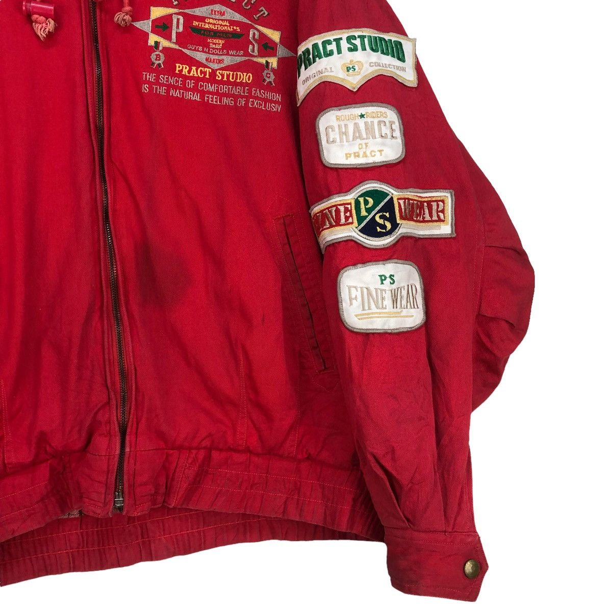 Japanese Brand Pract Studio Hooded Jacket Bomber Style Size US L / EU 52-54 / 3 - 4 Thumbnail