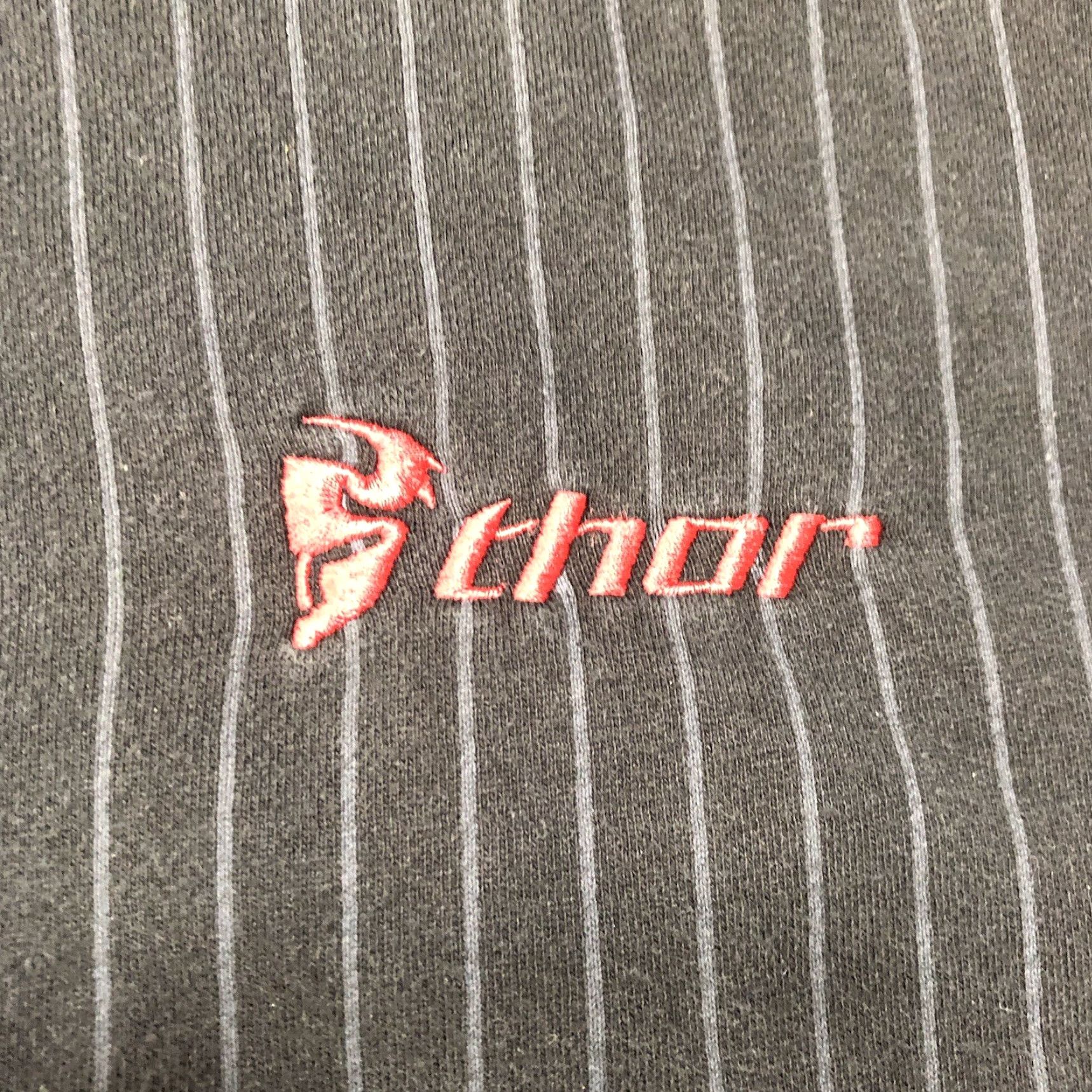 Vintage VINTAGE Thor Motorcross Hoodie Mens M Black Striped Y2K Racer Pullover, Long Sleeve Sweatshirt Size US M / EU 48-50 / 2 - 6 Thumbnail