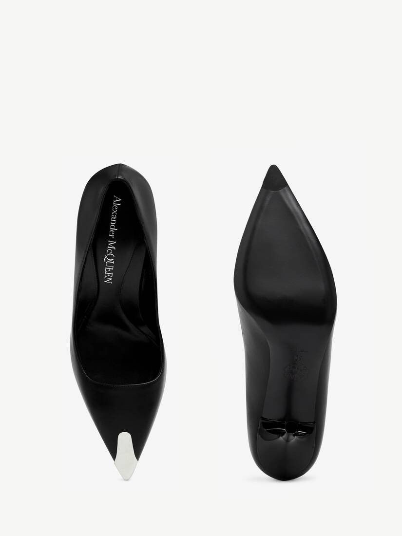 Alexander McQueen o1w1db10925 Punk Pump in Black Size US 8 / IT 38 - 2 Thumbnail