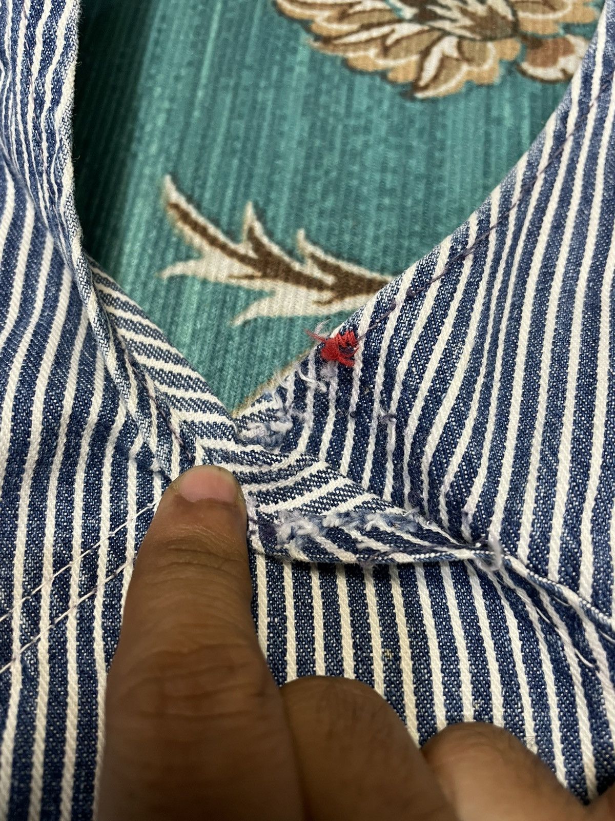 Big Mac Vintage 60s Hickory Stripe Big Mac Overalls Distressed Size US 36 / EU 52 - 6 Thumbnail