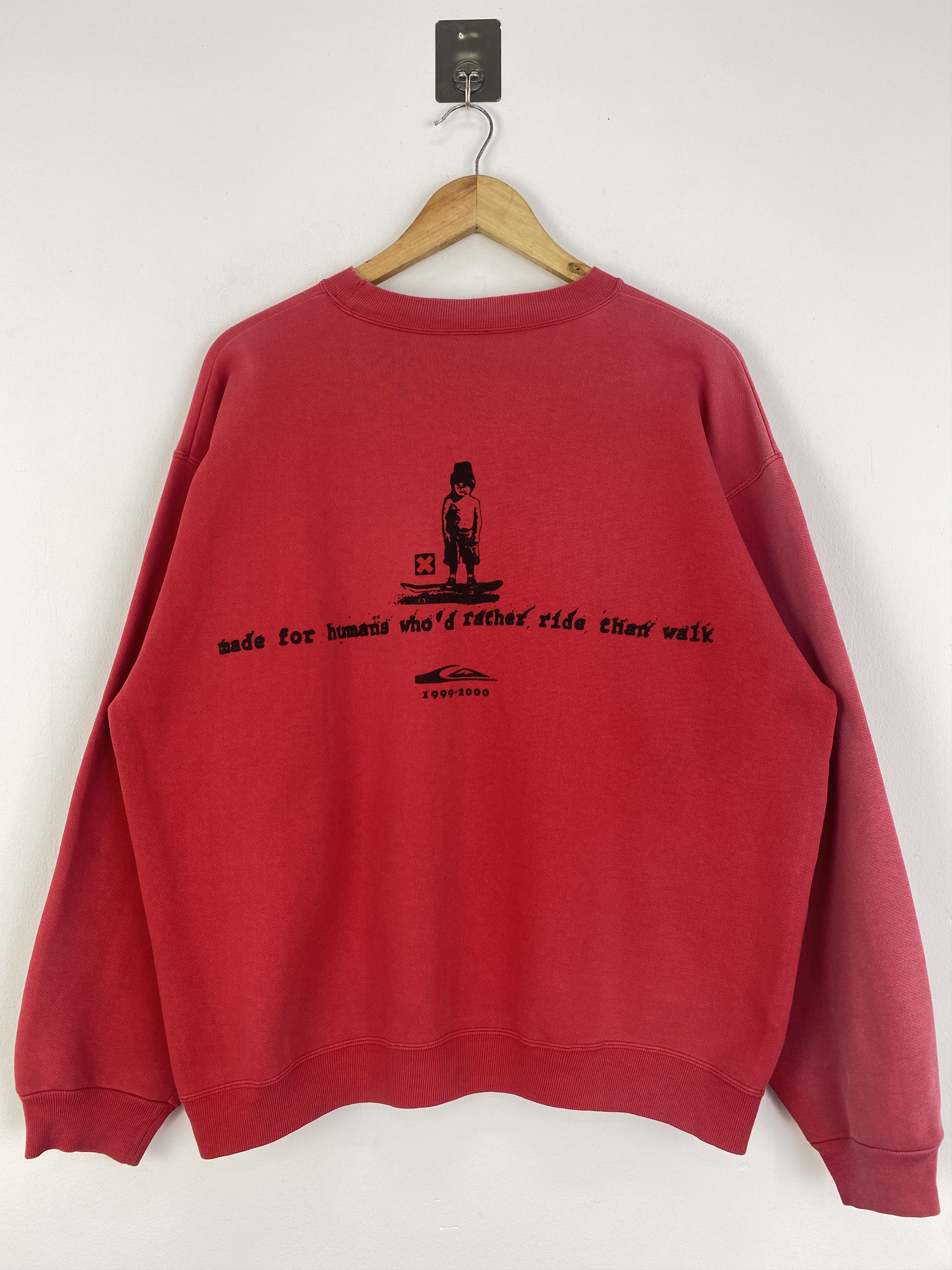 Quiksilver × Vintage Vintage 90s Quiksilver Made In Japan Sweatshirt SH0020 Size US XXL / EU 58 / 5 - 1 Thumbnail