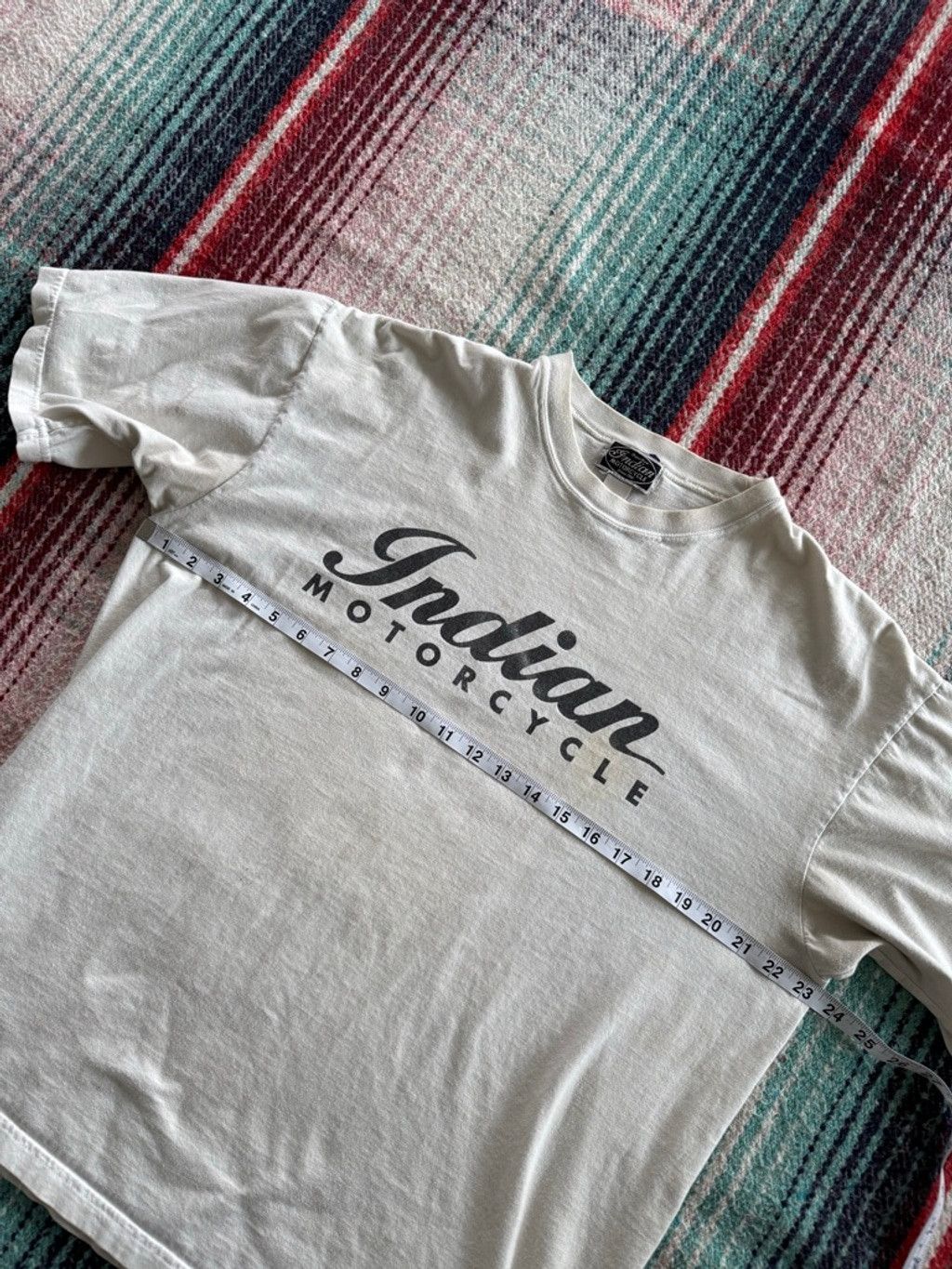 Indian Motorcycle Vintage Distressed Indian Motorcycle White Tee L Size US L / EU 52-54 / 3 - 7 Thumbnail