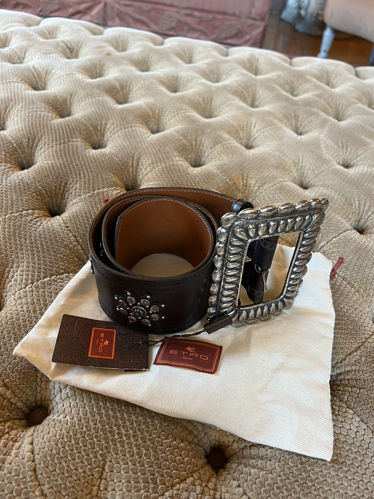 Etro Etro leather belt (catwalk sample) Size ONE SIZE - 1 Thumbnail