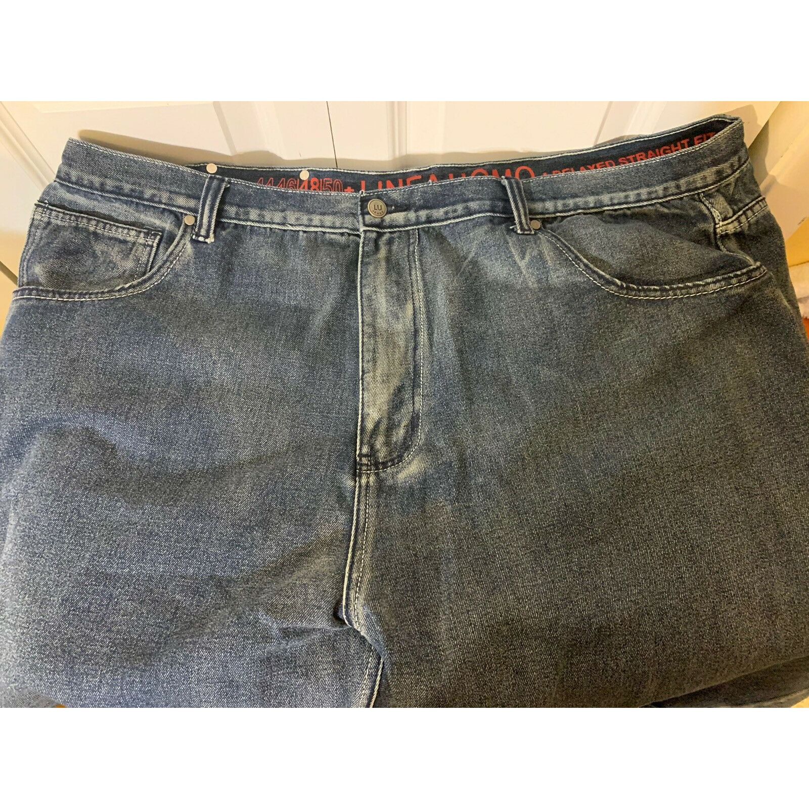 Other LINEA UOMO RELAXED STRAIGHT Men’s Sz 48 Denim Blue Shorts Size US 44 / EU 60 - 5 Thumbnail