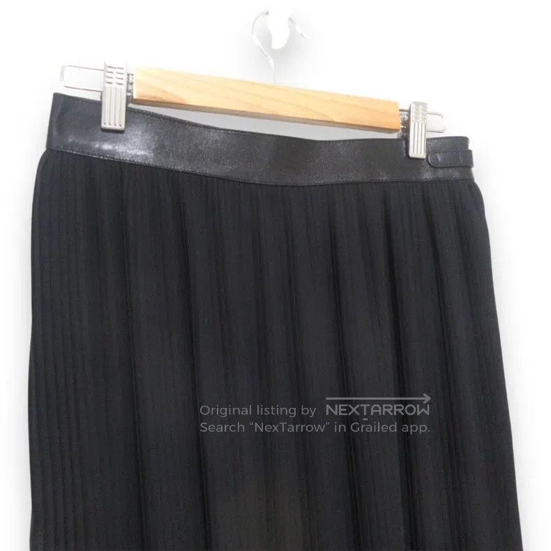 Hermes Hermes Leather Belted Flowing Long Skirt Size 25" / US 0 / IT 36 - 3 Thumbnail