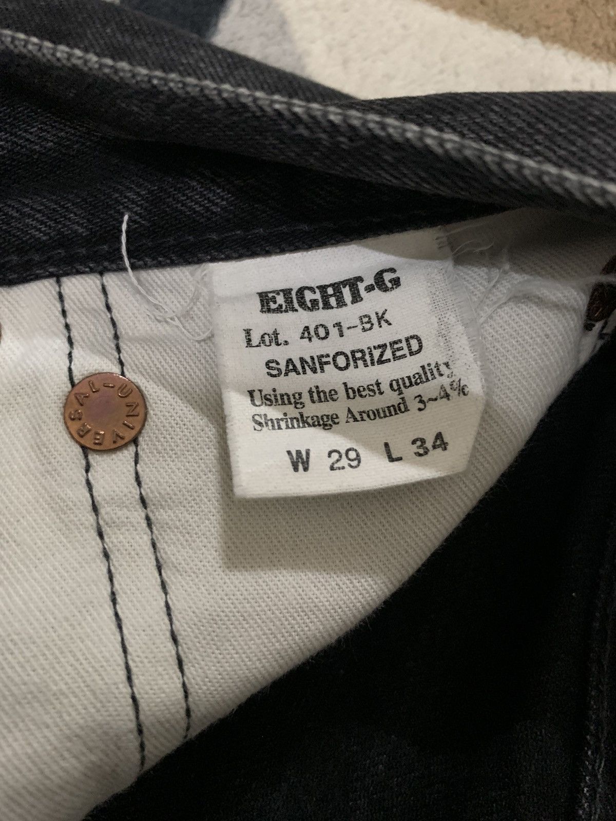 EIGHT-G Vintage Japanese Brand Eight-G Selvedge Distressed Jeans Size US 30 / EU 46 - 23 Thumbnail