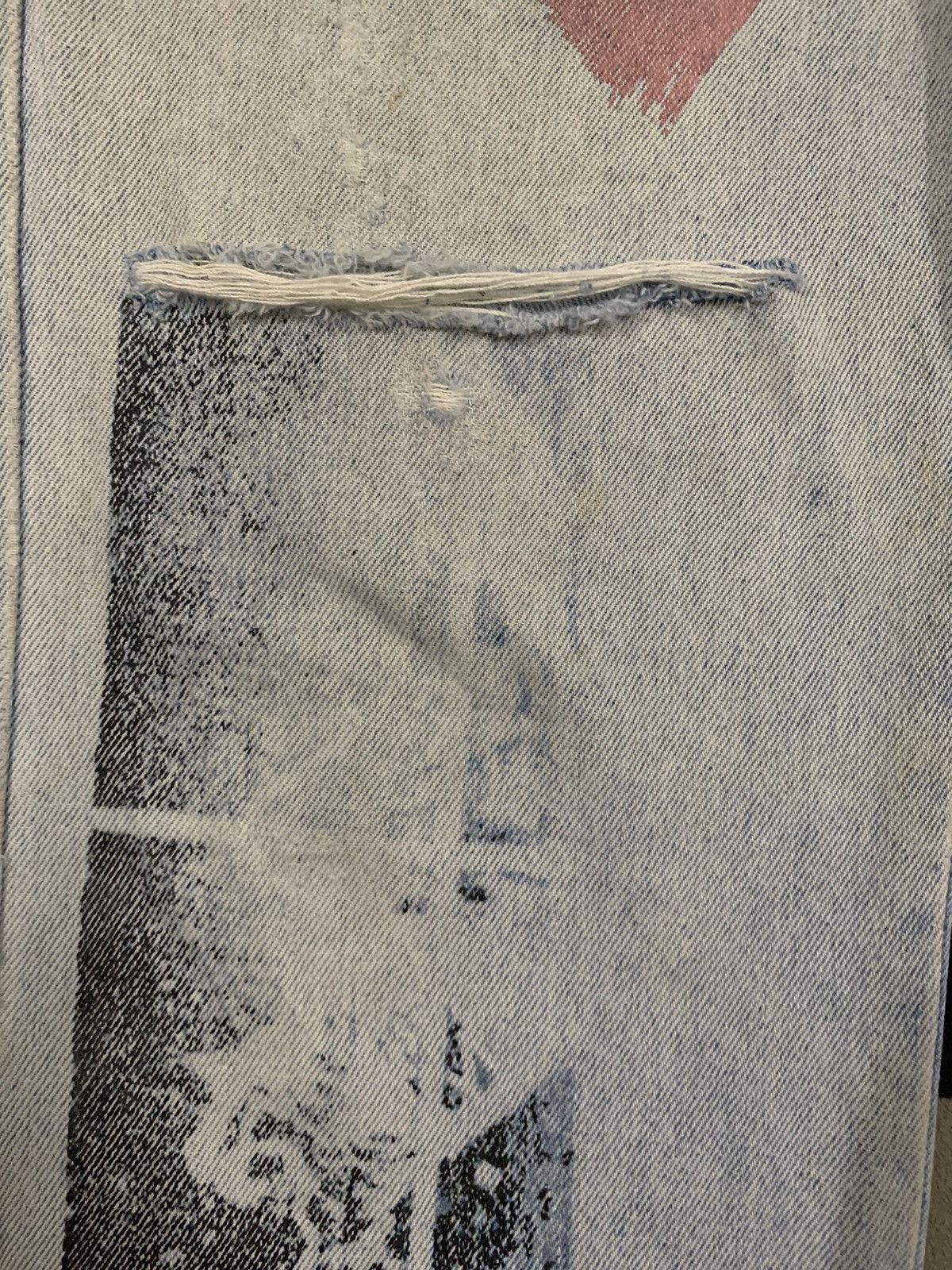 Ocean Pacific Vintage Y2K Ocean Pacific Imprinted Baggy Distressed Jeans Size US 30 / EU 46 - 7 Thumbnail
