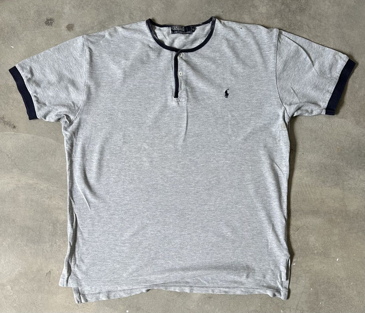 Polo Ralph Lauren VINTAGE POLO RALPH LAUREN BUTTON TEE Size US XL / EU 56 / 4 - 1 Thumbnail