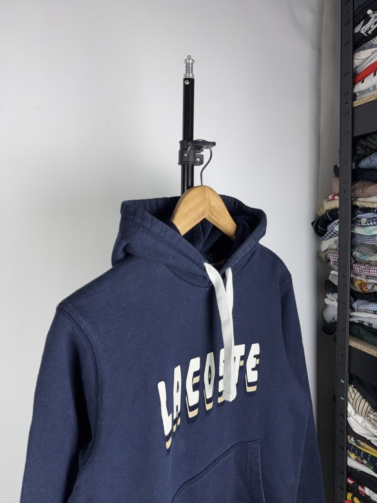 Lacoste × Vintage Vintage 00s Lacoste Bog Logo Supreme style Hoodie Size US S / EU 44-46 / 1 - 3 Thumbnail