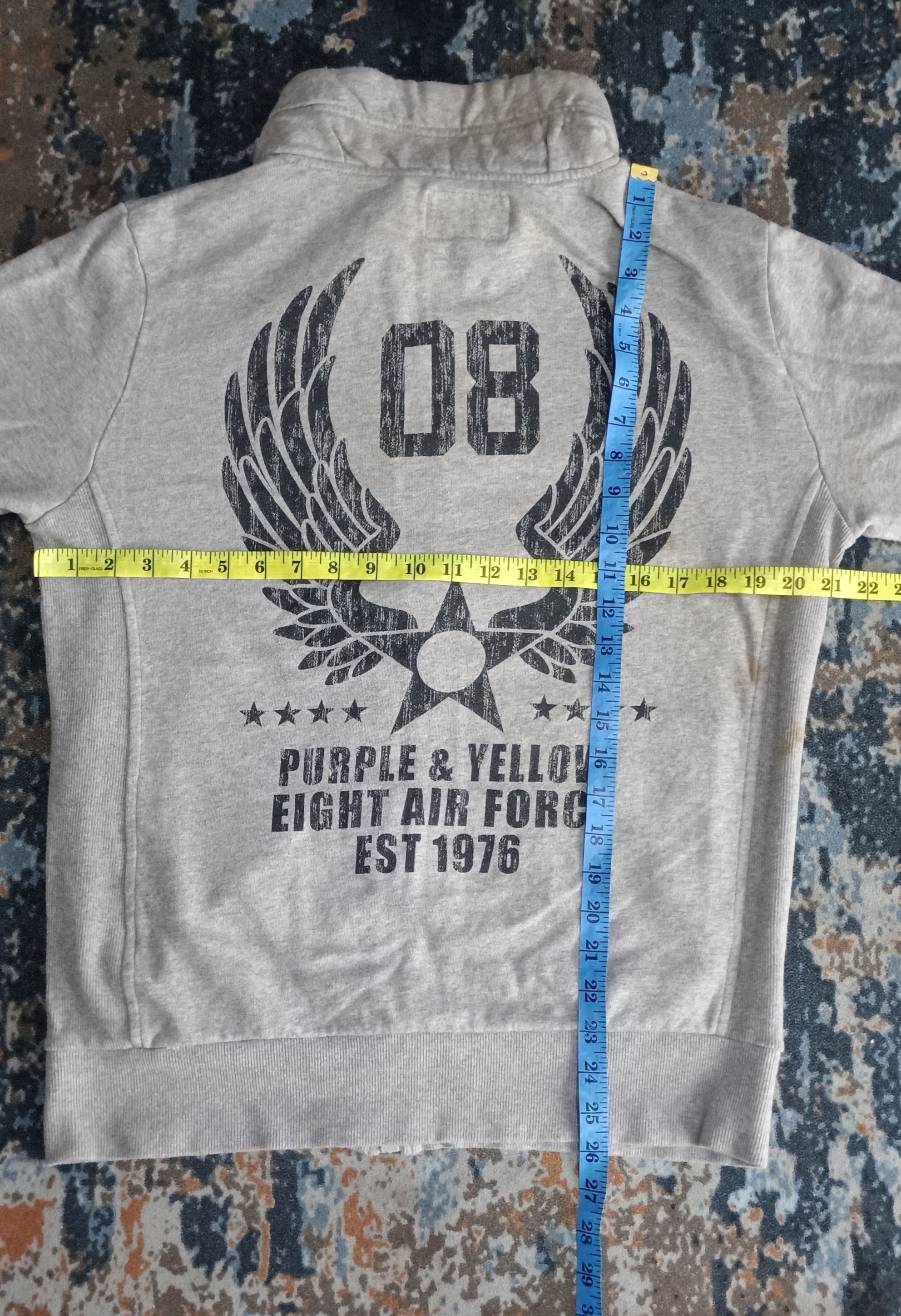 Japanese Brand Purples&Yellow Eight Air Force EST 1976 Size US XL / EU 56 / 4 - 13 Thumbnail