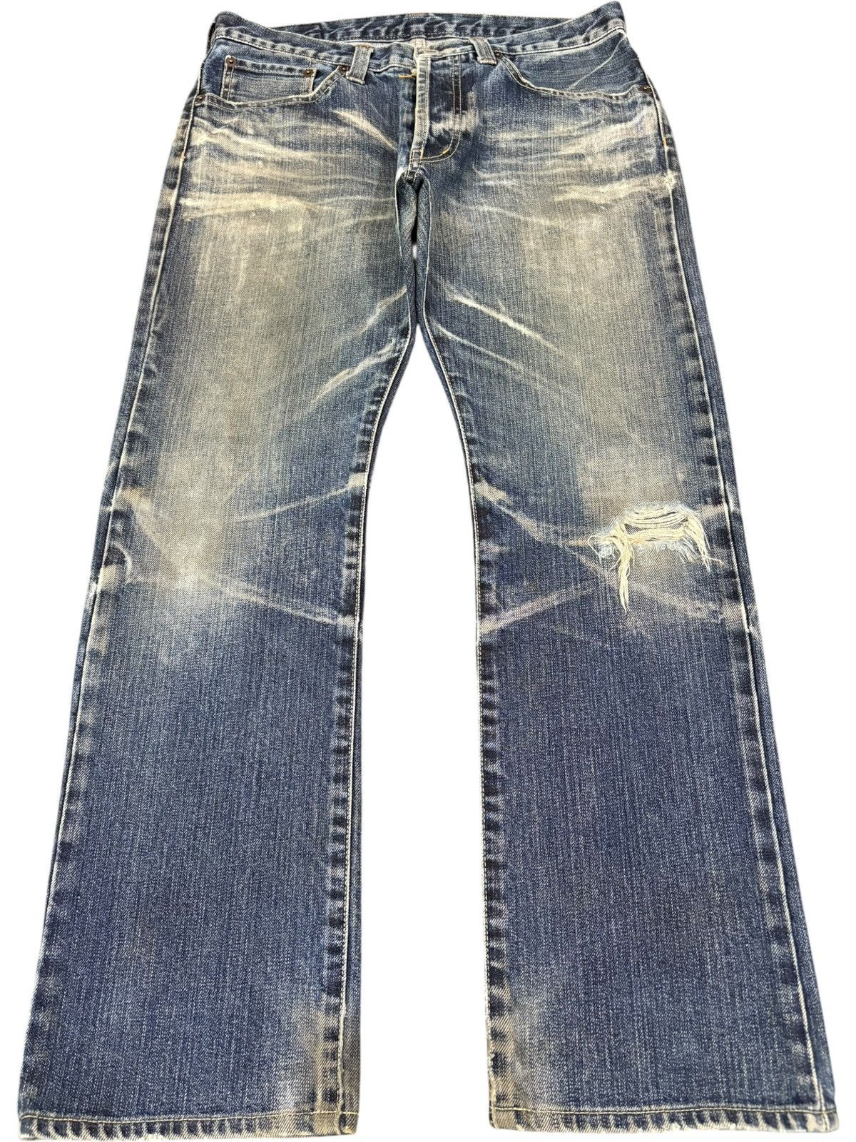 Takeo Kikuchi Vintage Takeo Kikuchi Rusty Mud Wash Distressed Jeans Size US 31 - 1 Thumbnail