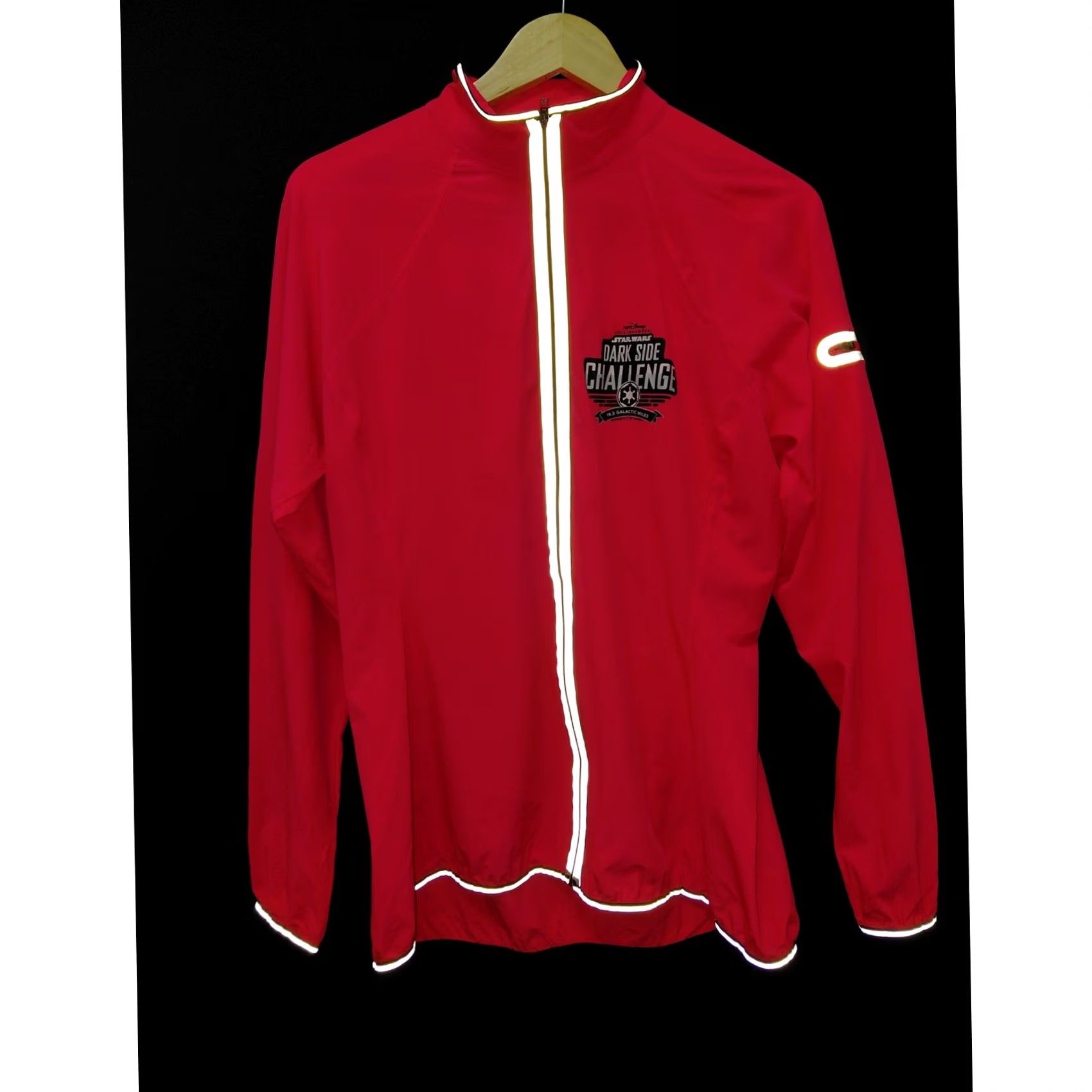 Star Wars VINTAGE Star Wars Dark Side Challenge Jacket 2016 RunDisney Champion Performance Unisex Adults XL Pink Lightweight Reflective Long Sleeve Zip Jacket Size US XL / EU 56 / 4 - 4 Thumbnail