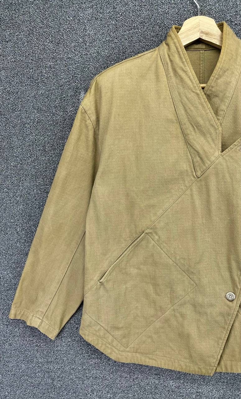 Issey Miyake Vintage 80s Issey Miyake Brown Cardigan Jacket Size US L / EU 52-54 / 3 - 3 Thumbnail