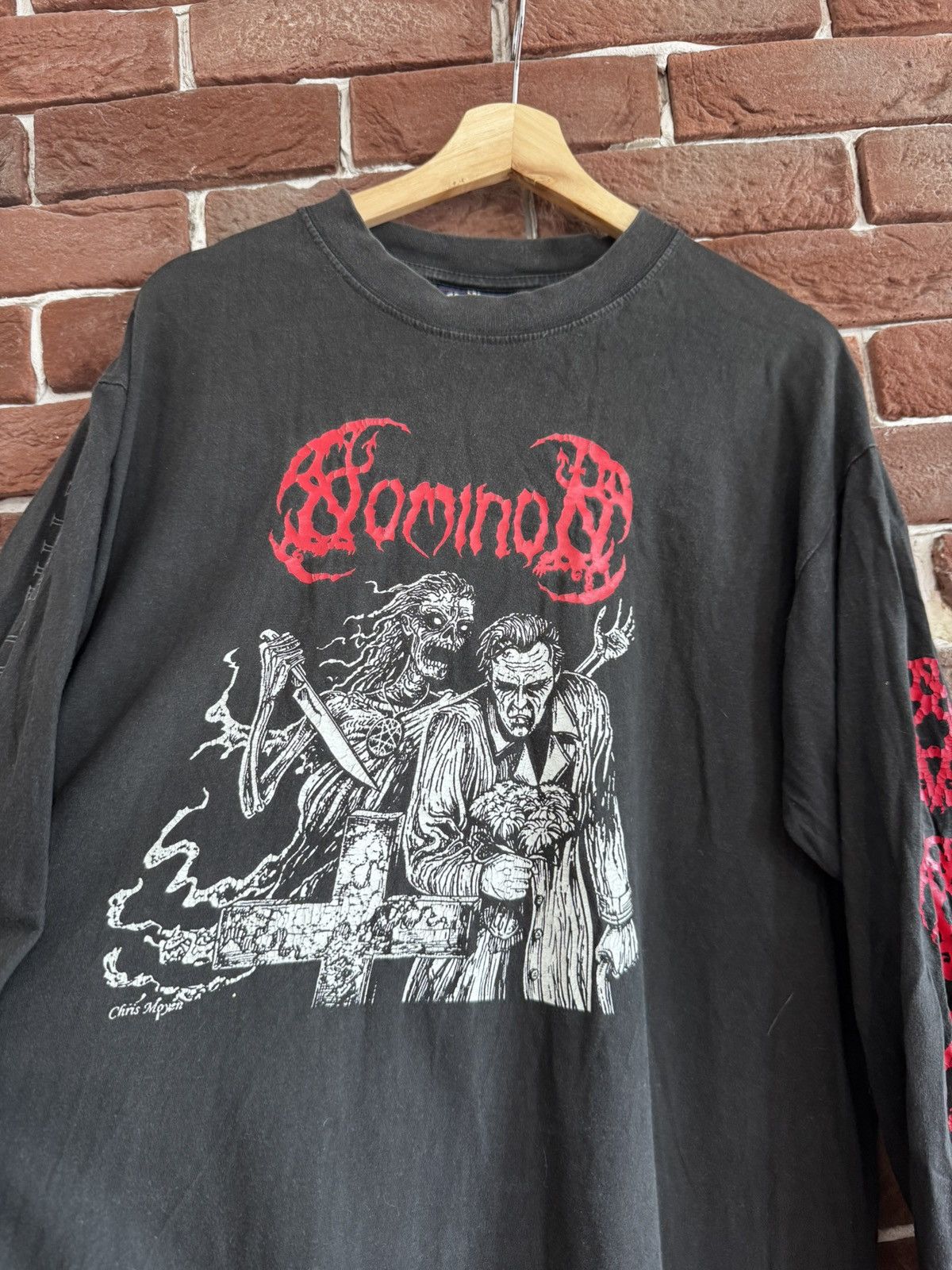Band Tees Vintage Rare 2004 Nominon True face of Death Metal Band Tee Size US L / EU 52-54 / 3 - 5 Thumbnail