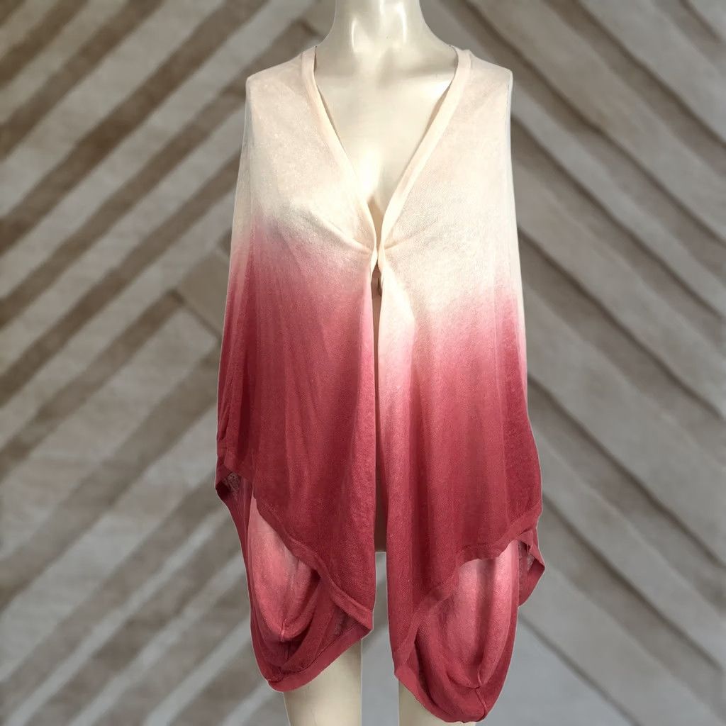 Vintage MARLA WYNNE Cardigan Wrap Shawl Kimono Style XL 1X Ombre Size XL / US 12-14 / IT 48-50 - 1 Thumbnail