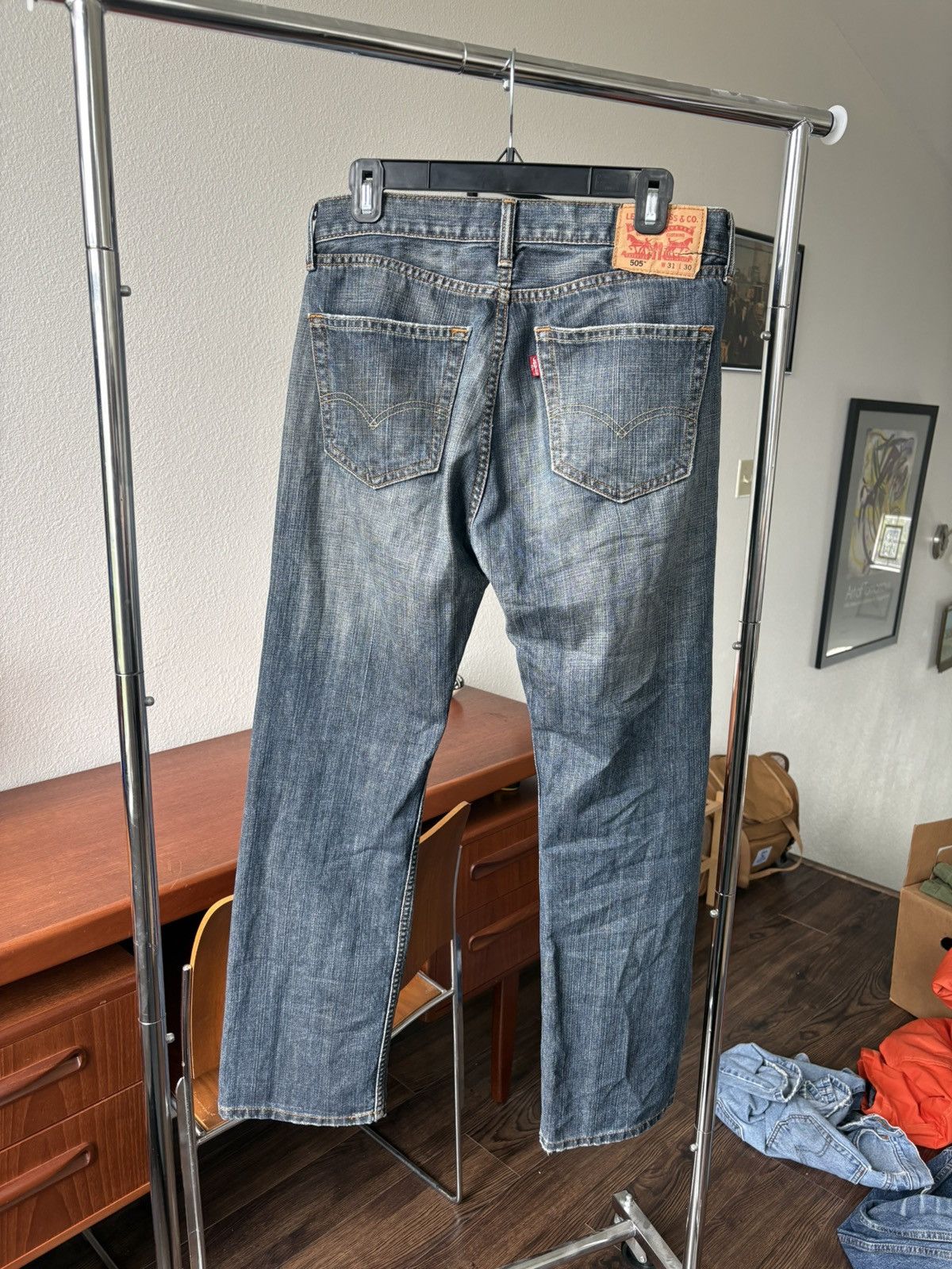 Levi's 505 Dark Wash Size US 30 / EU 46 - 2 Thumbnail