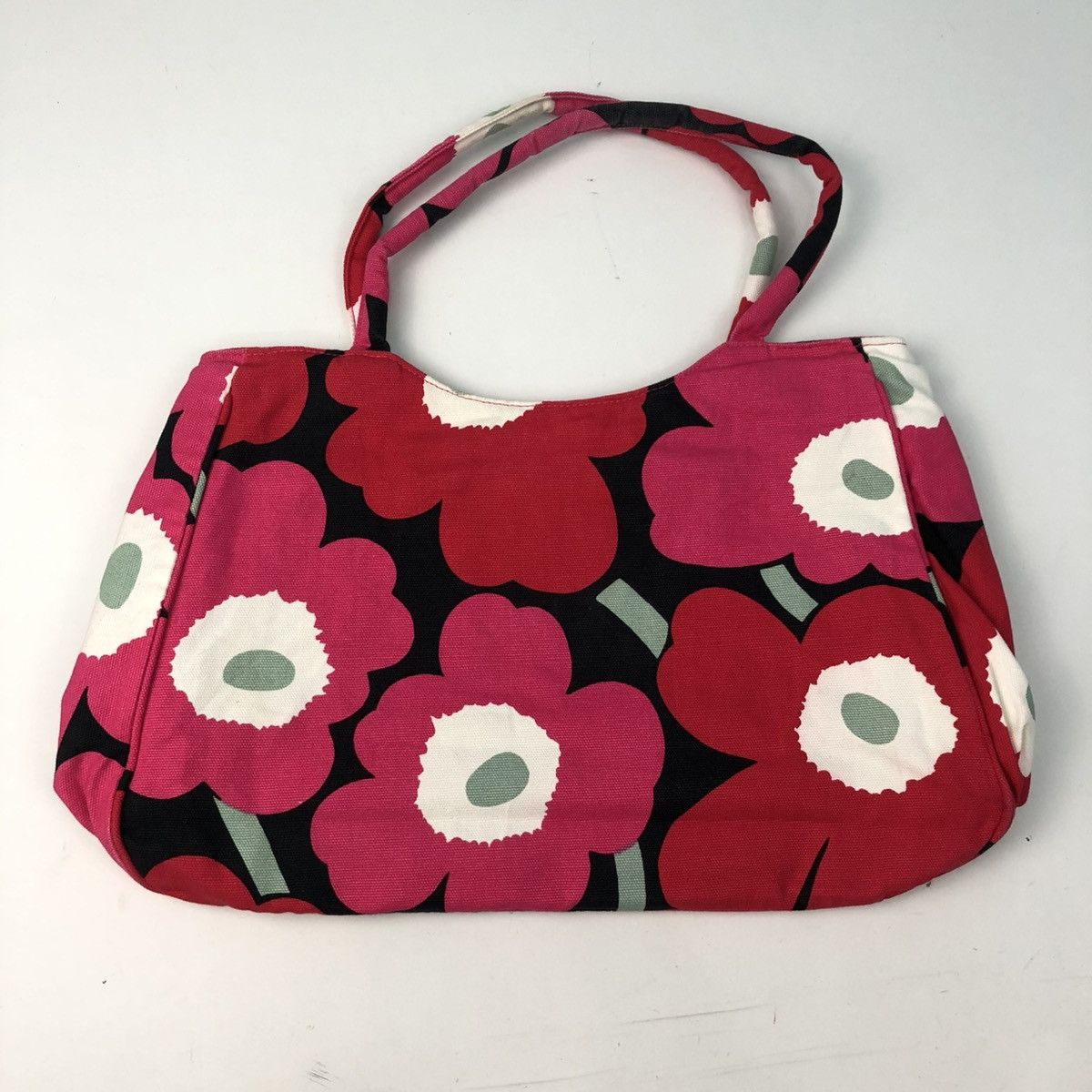 Marimekko ‼️YES‼️ MARIMEKKO BIG FLOWERS PRINTED CANVAS TOTE BAG Size ONE SIZE - 2 Thumbnail
