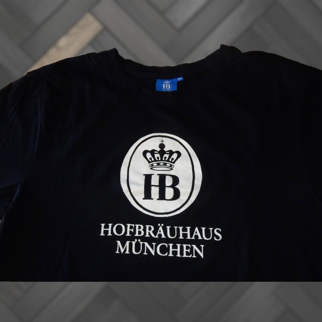 Vintage VINTAGE Hoffbrauhaus Men's T-Shirt 2XL Short Sleeve Cotton Graphic Print Blue Size US XXL / EU 58 / 5 - 1 Thumbnail