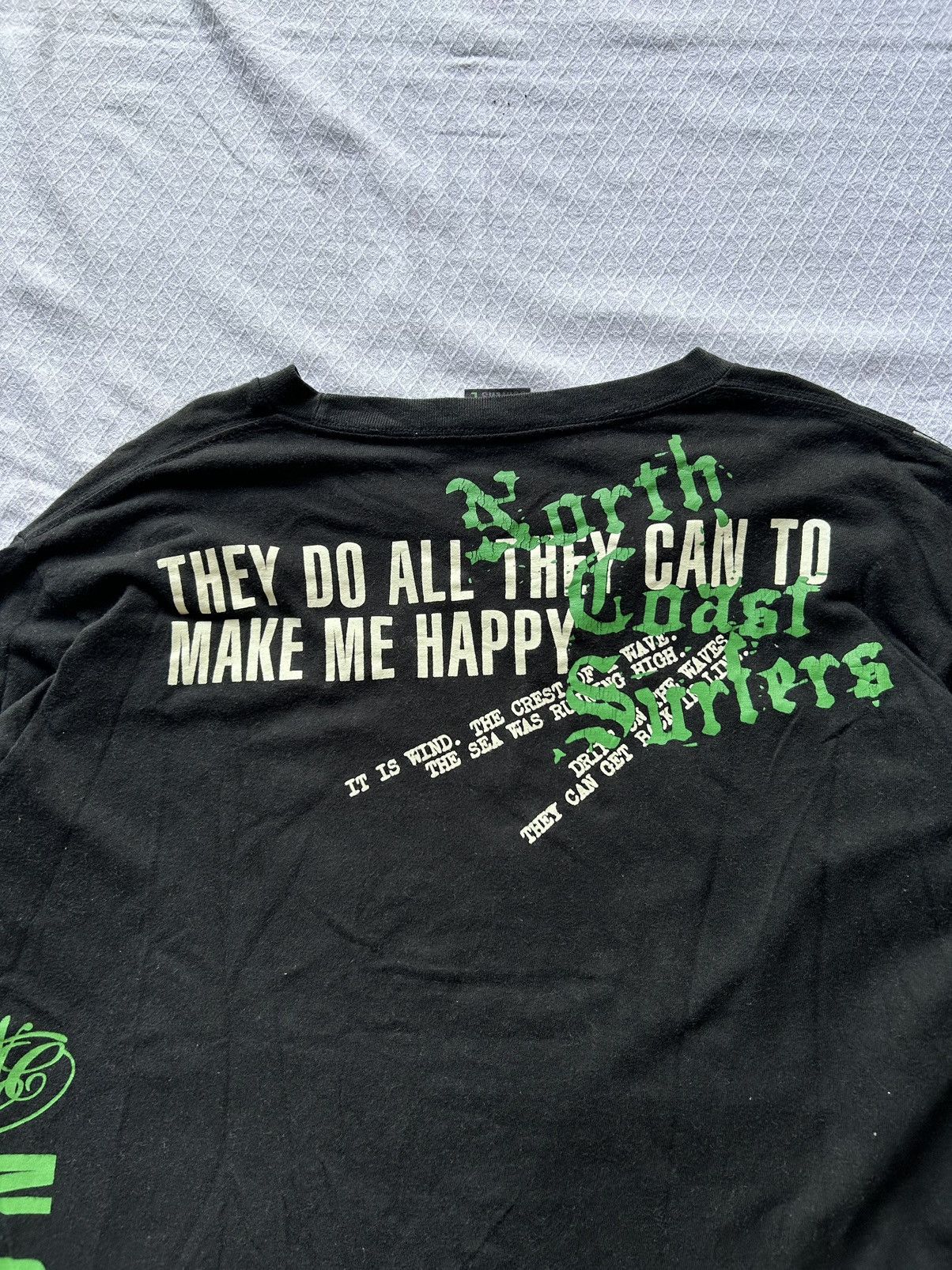 Vintage North Coast Surfers Japan Seditionaries Poem Long Sleeve Size US L / EU 52-54 / 3 - 10 Thumbnail