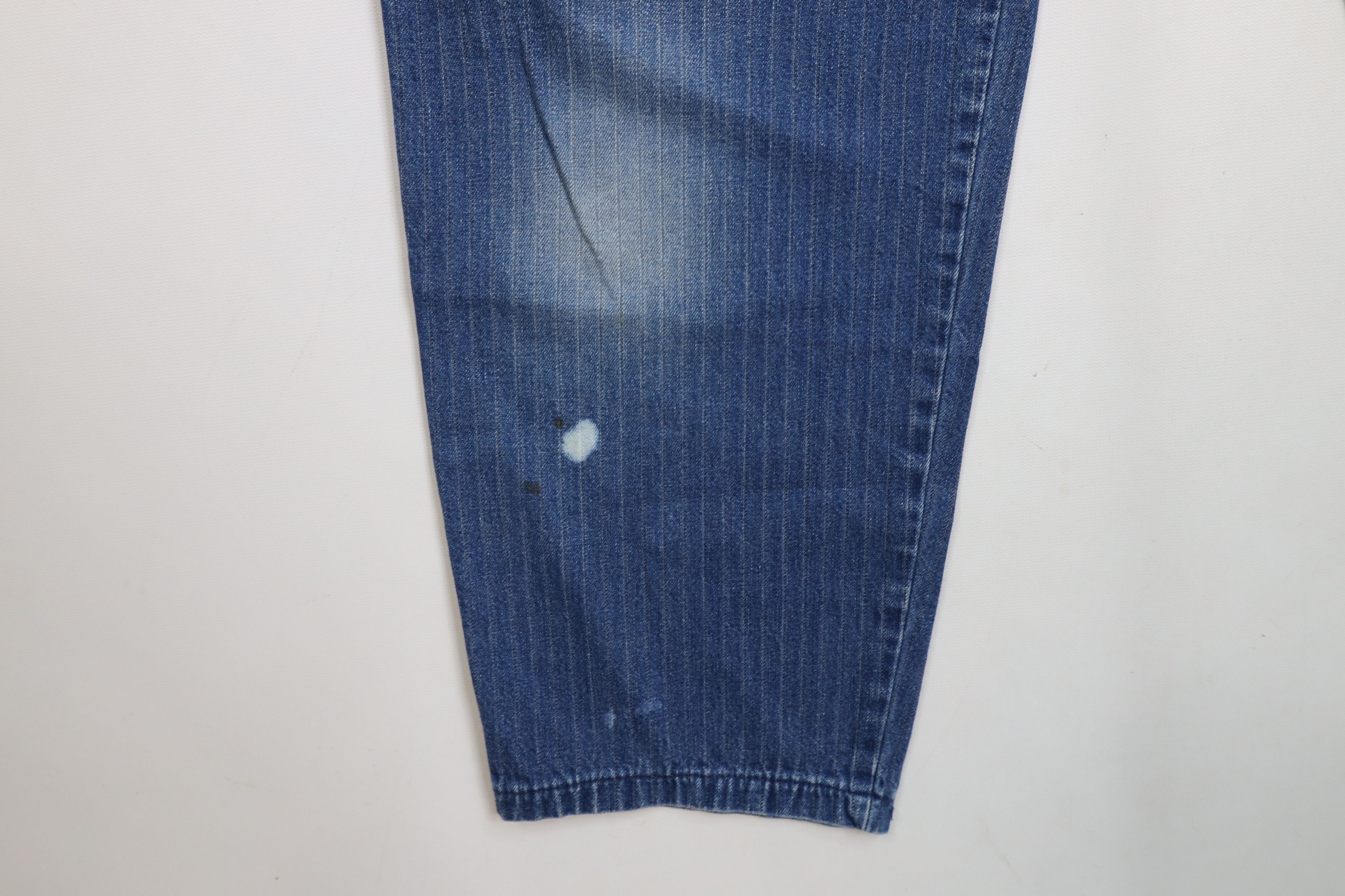 Lee × Vintage Vintage 90s Lee Relaxed Fit Tapered Leg Denim Jeans Striped Size 28" / US 6 / IT 42 - 5 Thumbnail