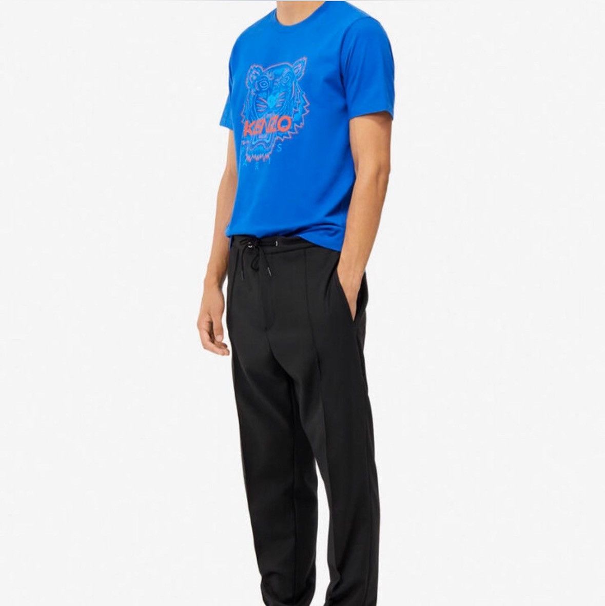 image of Kenzo Pleated Sweatpants in Black, Men's (Size 38)