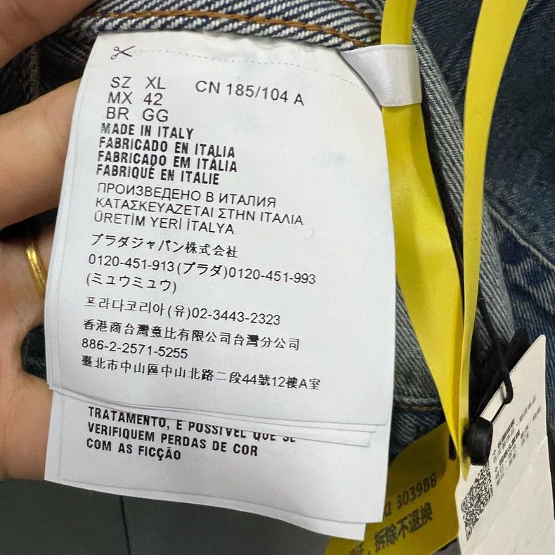 Prada Prada Make an old triangle denim jacket 2501-Nextarrow Size US XL / EU 56 / 4 - 5 Thumbnail