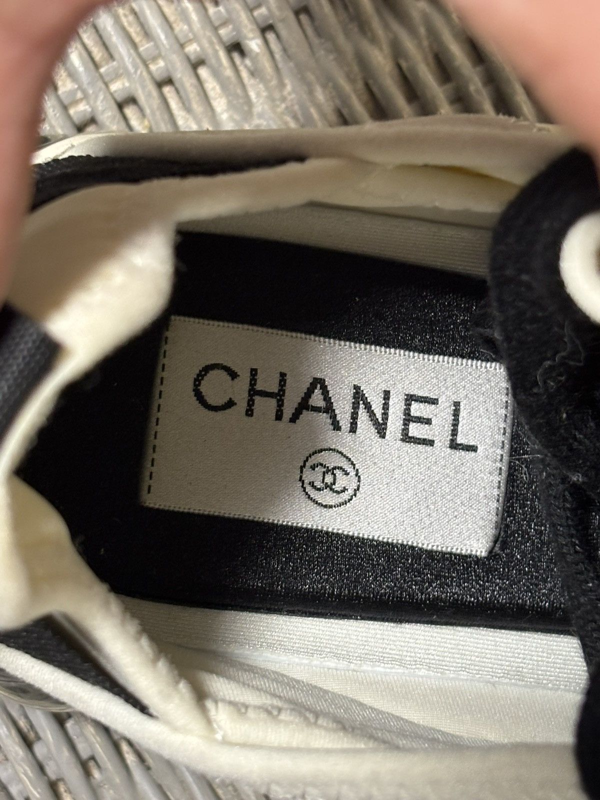 Chanel New Women’s Chanel Athletic Shoes w/ gold logo Size Size US 6.5 / IT 36.5 - 9 Thumbnail