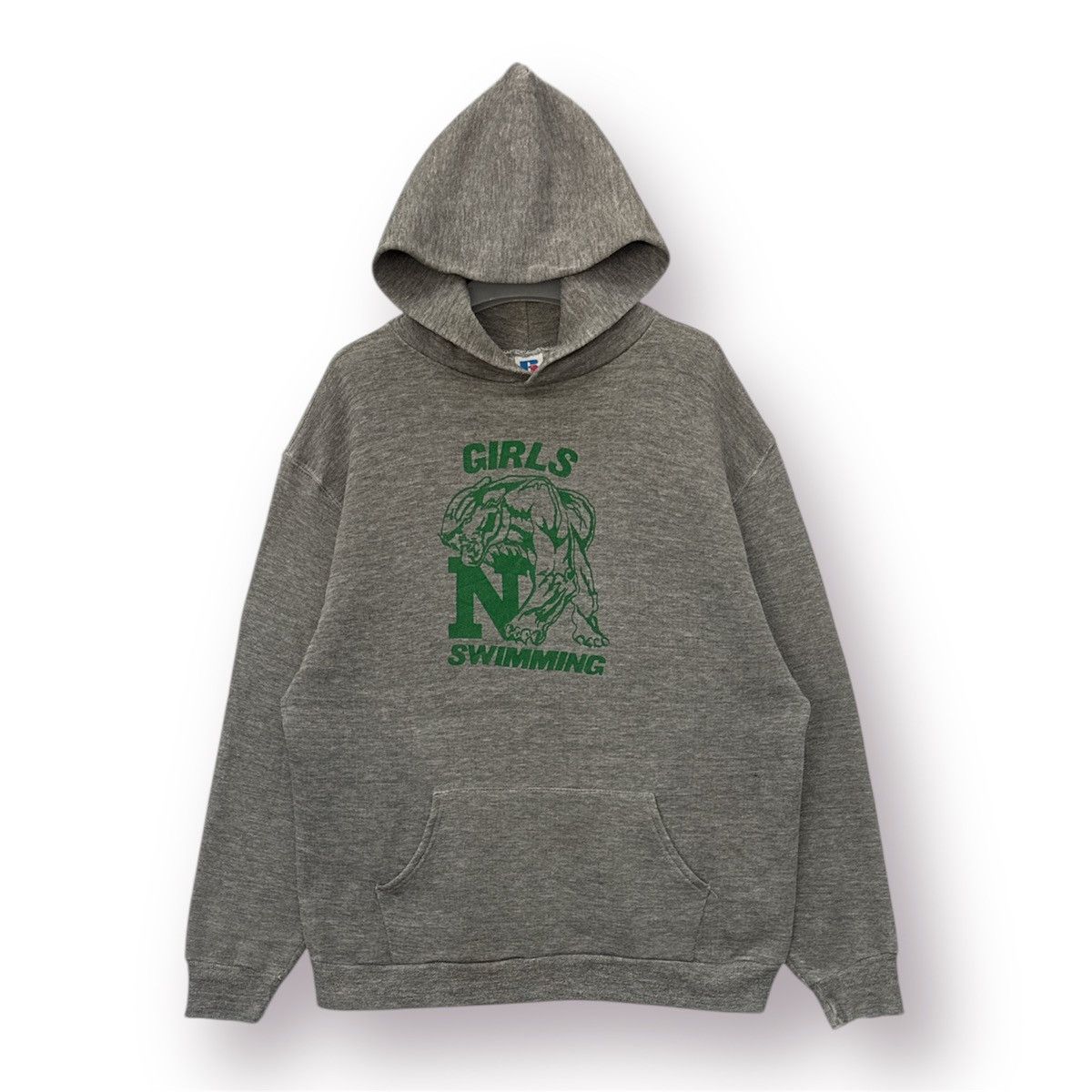 Russell Athletic 🔥 VTG 90's Russel Girls Swimming 3 Blend sweat Hoodie - L Size US M / EU 48-50 / 2 - 1 Thumbnail