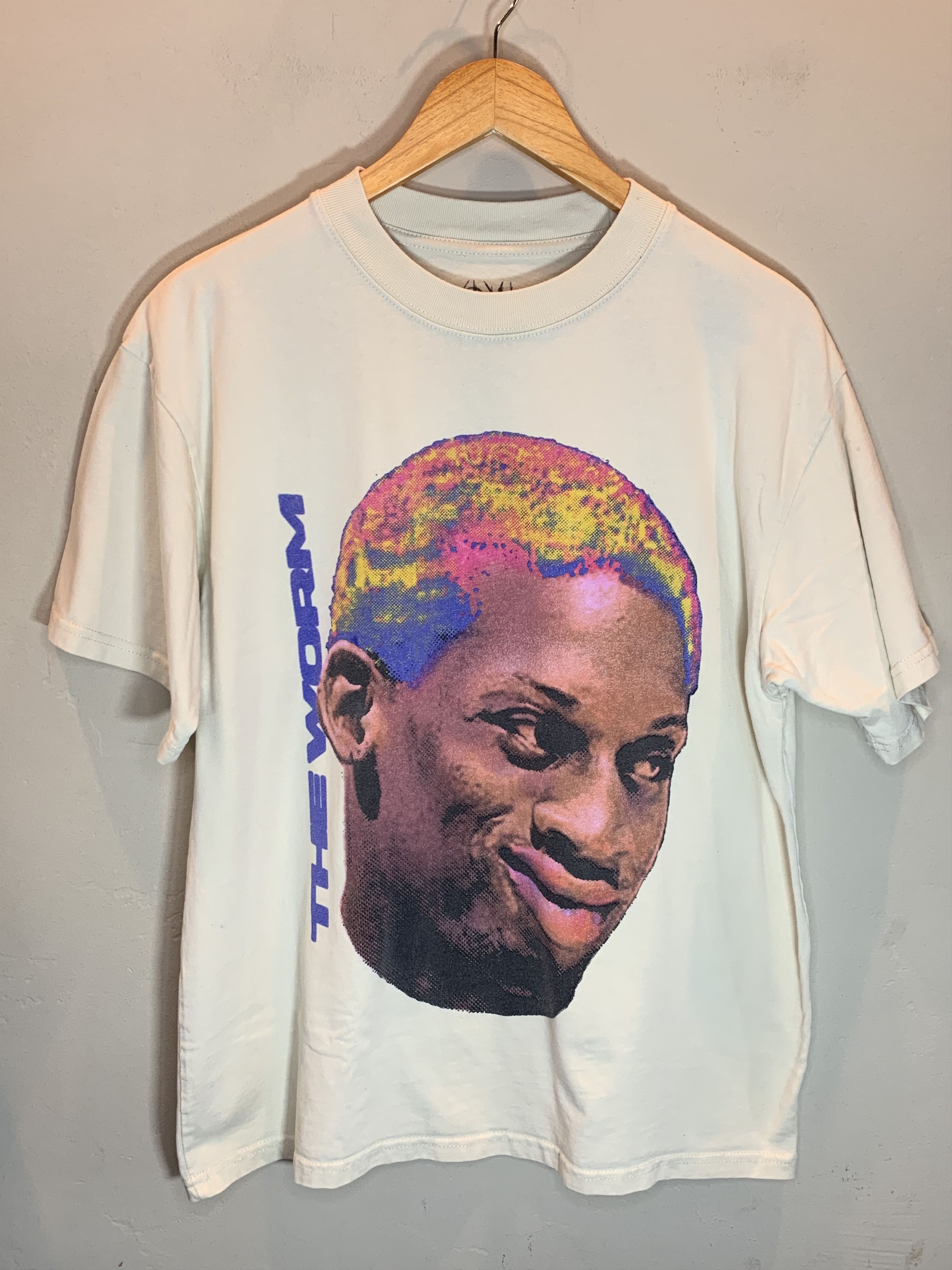 RARE* Dennis Rodman The Worm Rodzilla NBA Basketball T-Shirt