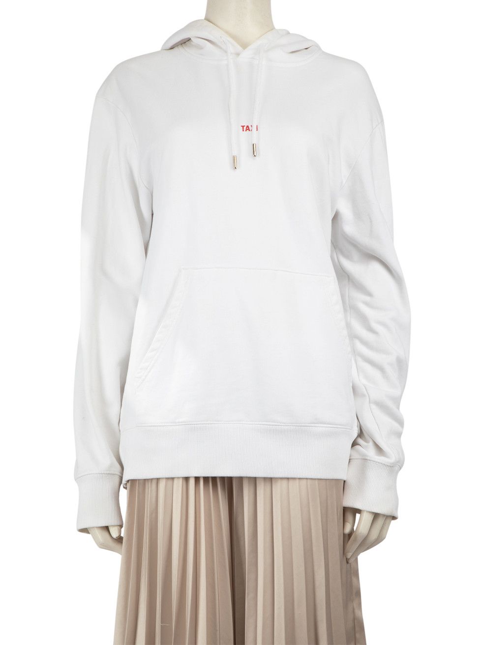 Helmut Lang White Logo Printed Hoodie Size M / US 6-8 / IT 42-44 - 1 Thumbnail