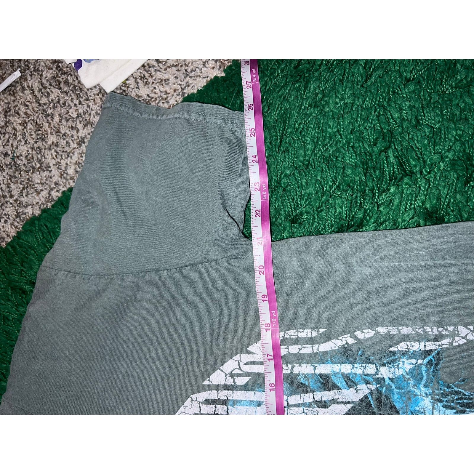 Pacsun Retro Broken Hearts Club Life Is Pain Skull Green Shirt L Size US L / EU 52-54 / 3 - 7 Thumbnail