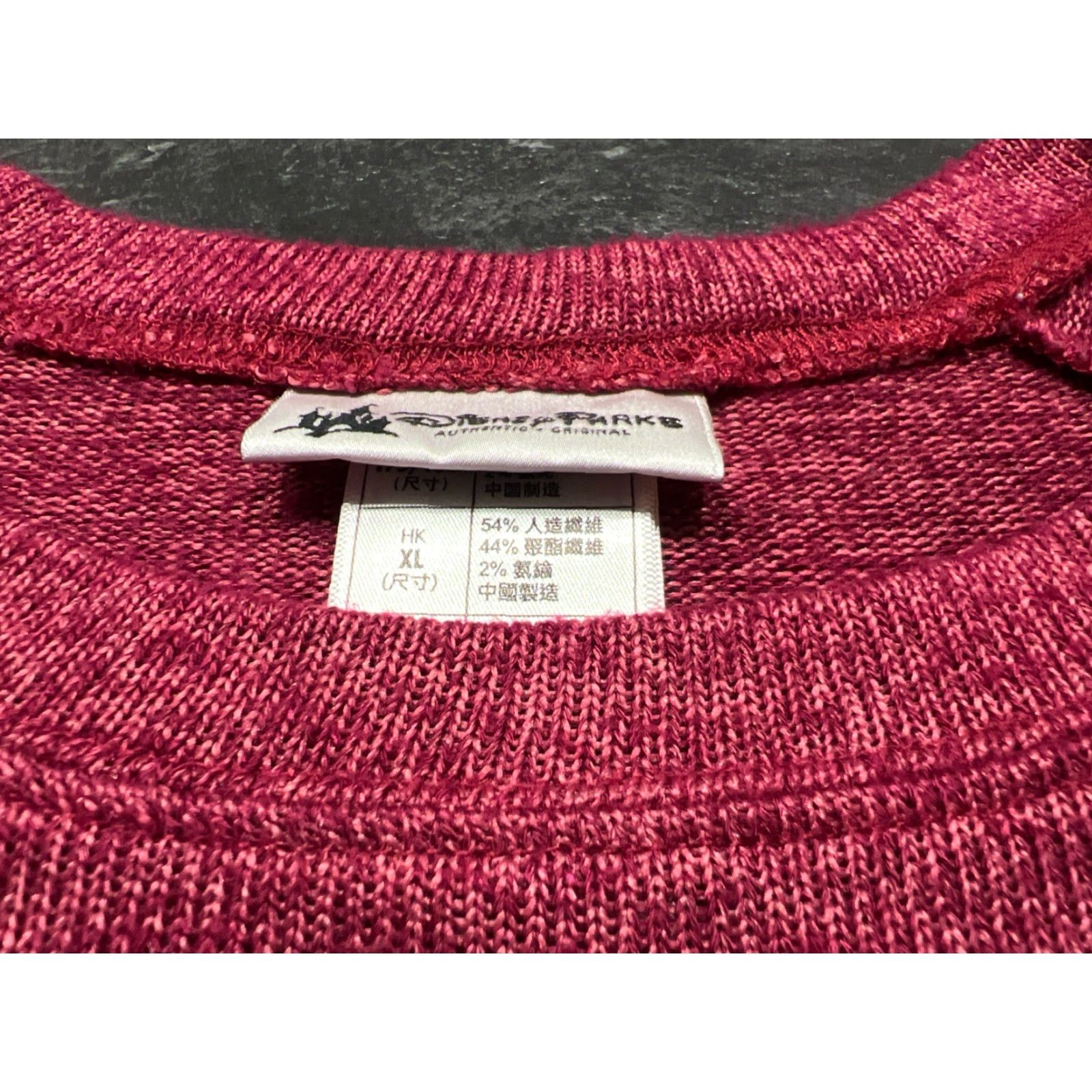 Disney Disney Parks Juniors Minnie Mouse Mickey Mouse Graphic Sweater Top Red XL Long Sleeve Pullover Womens Size XL / US 12-14 / IT 48-50 - 4 Thumbnail