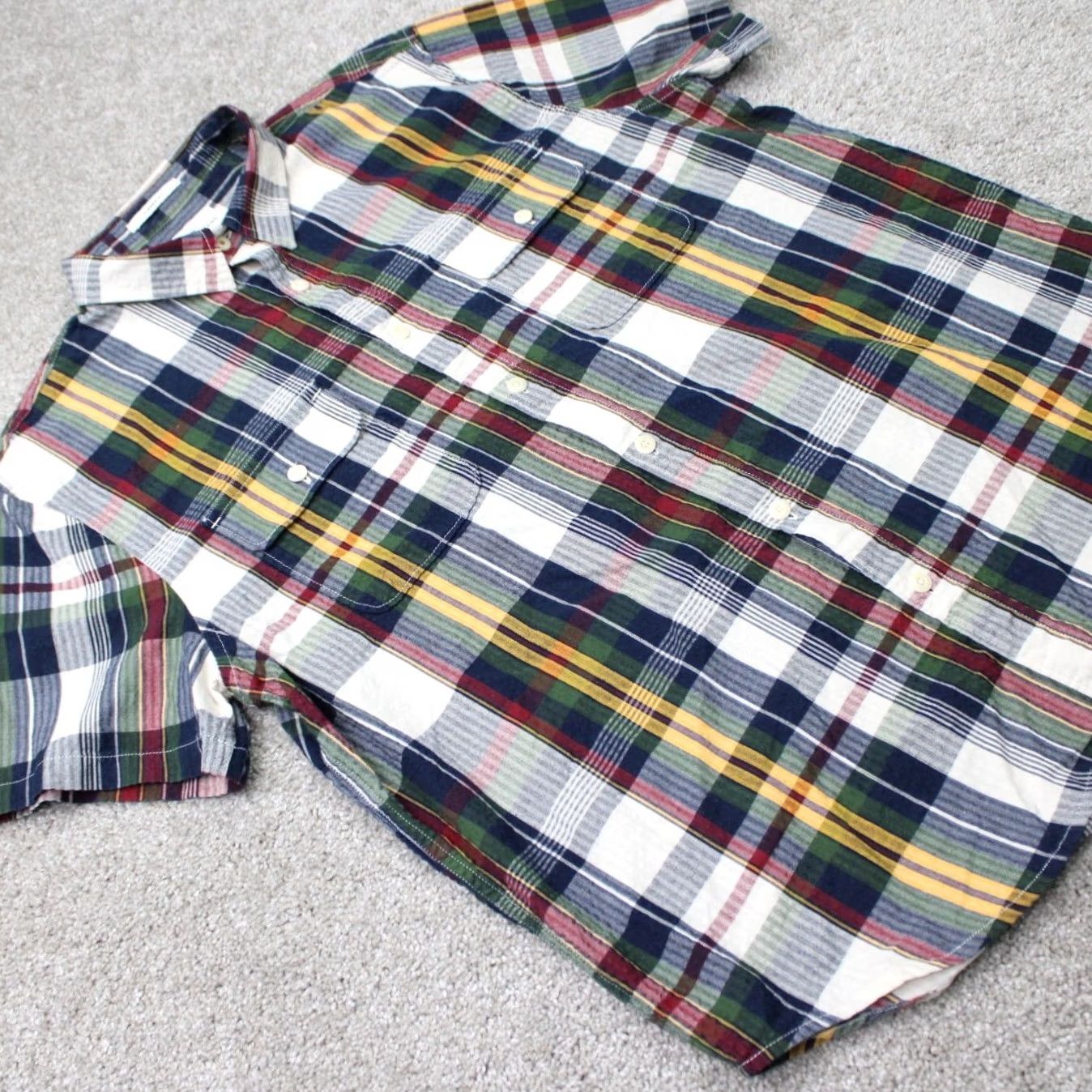 Lucky Brand Lucky Brand Shirt Men Large Colorful Saturday Stretch Classic Fit S/S Plaid Button-Up Casual Formal Workwear 90s Mens Size US L / EU 52-54 / 3 - 7 Thumbnail