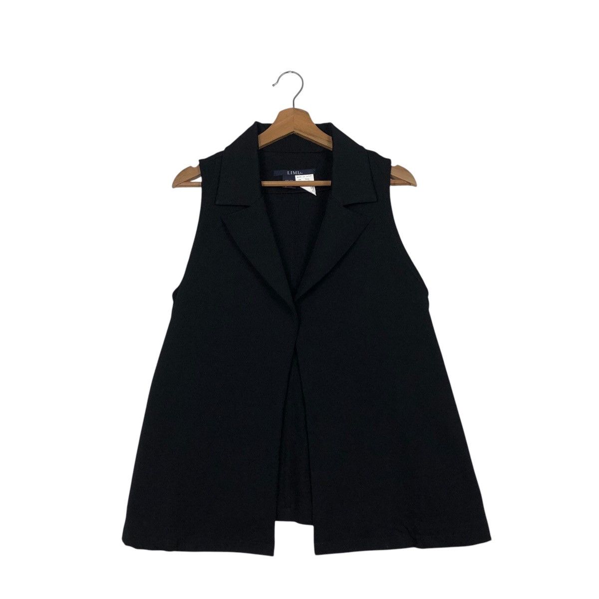 Limi Feu 📌Sleeveless Jacket Runway Rich Black No Button Limi Feu Size S / US 4 / IT 40 - 2 Thumbnail