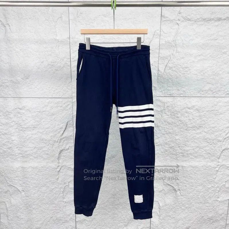 Thom Browne Thom Browne Women's Casual Cotton Pants in Navy . Size 28" / US 6 / IT 42 - 1 Thumbnail