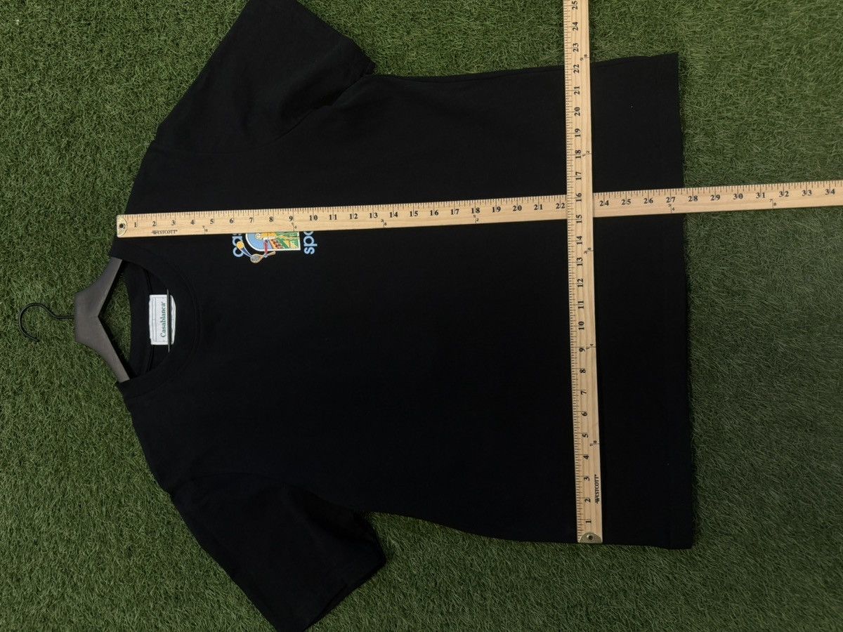 Casablanca Casablanca Black Tee Shirt Size XL Pre Owned 🧼 Size US XL / EU 56 / 4 - 12 Thumbnail