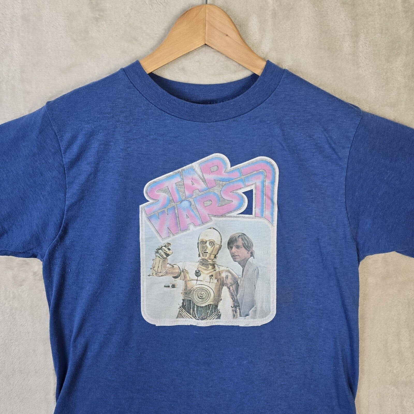 Vintage Vintage 1977 Star Wars Movie Cropped Shirt Medium Size US M / EU 48-50 / 2 - 3 Thumbnail