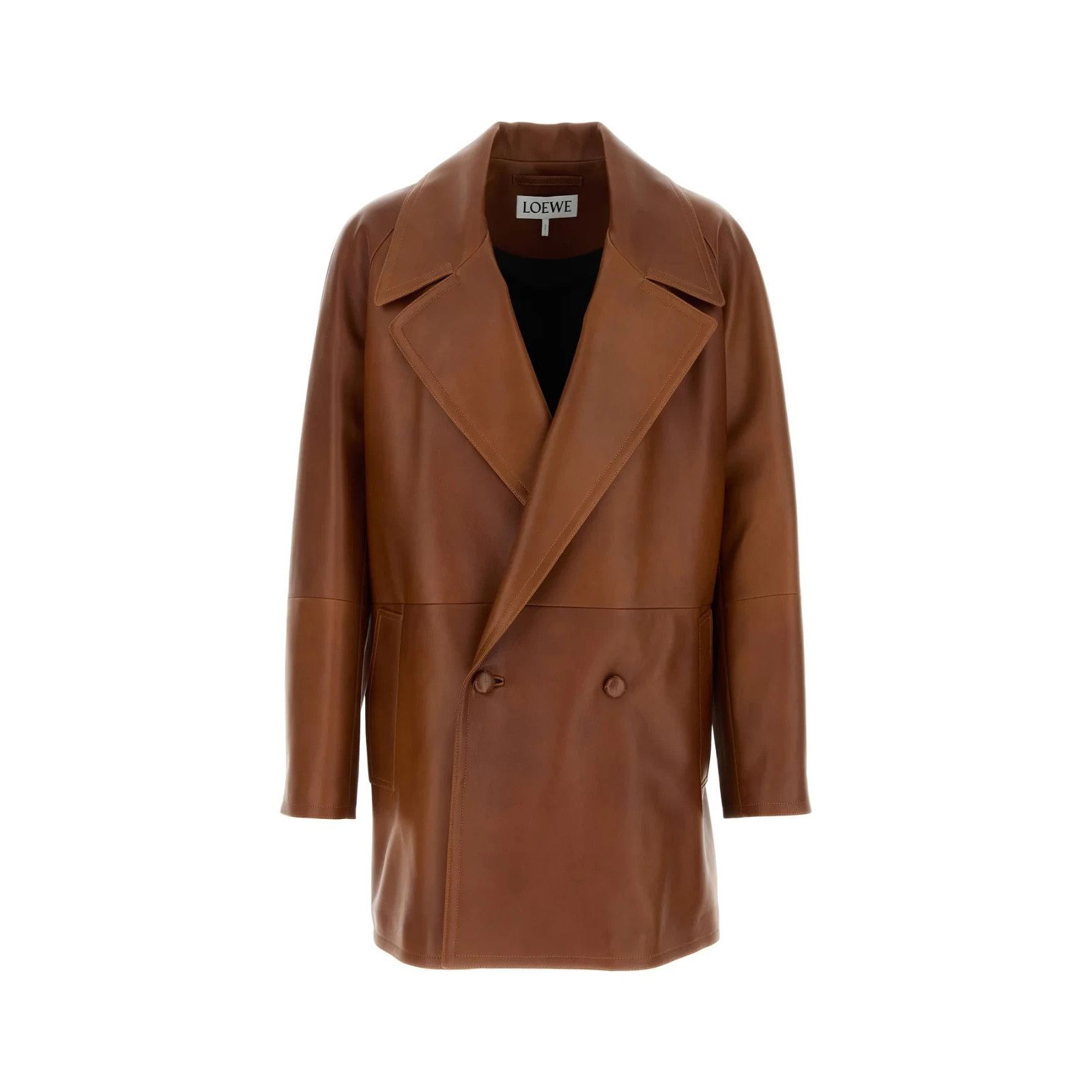 Loewe LOEWE Brown Leather Jacket New & Authentic (Men's size:50;) Size US M / EU 48-50 / 2 - 1 Thumbnail