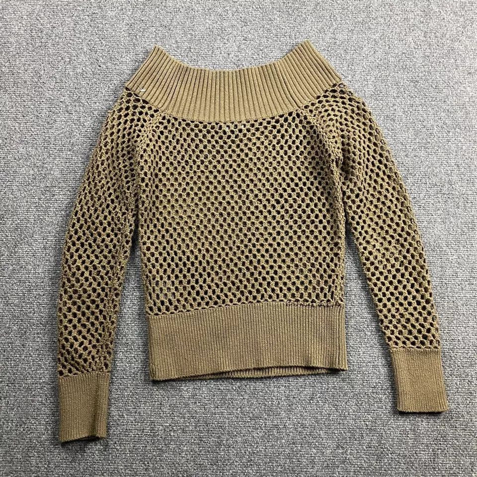 Bebe Bebe Sweater Women's Medium Brown Pullover Knit Acrylic Size M / US 6-8 / IT 42-44 - 4 Thumbnail