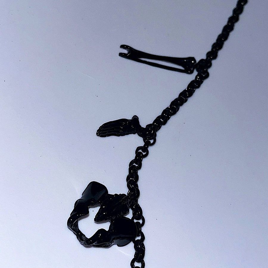 Alexander McQueen Authentic Vintage McQueen Oxidized Brass Gothic Necklace Size ONE SIZE - 7 Thumbnail