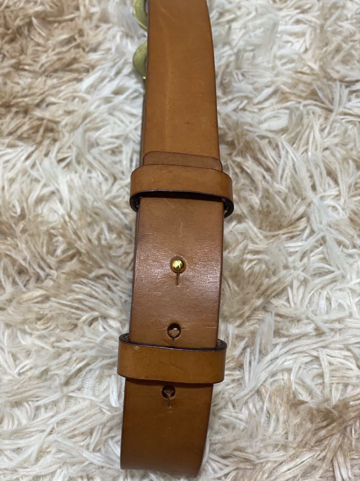 Aigner Aigner vintage horseshoe buckle leather belt(NOS) Size ONE SIZE - 5 Thumbnail