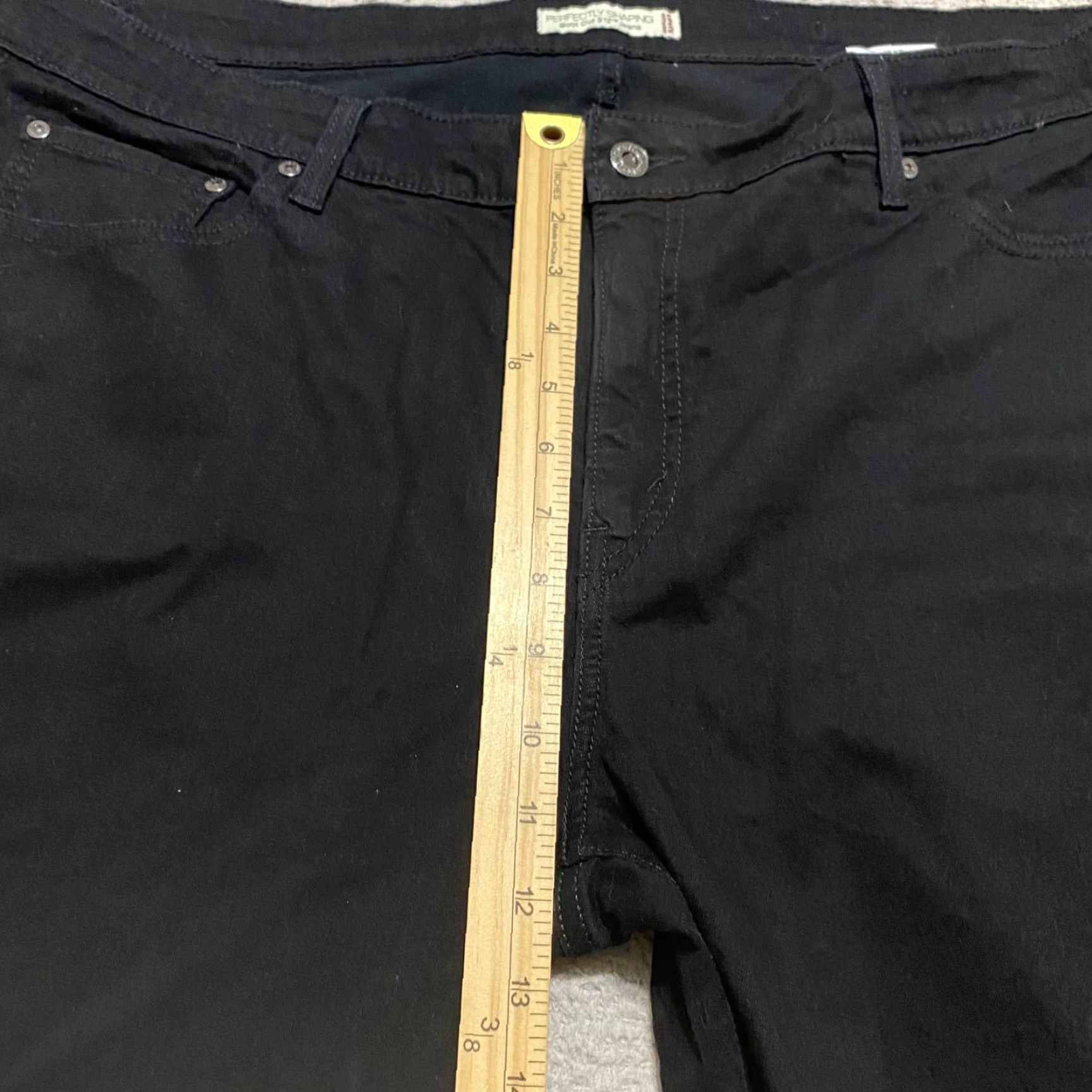 Levi's Levi's 512 Jeans Women's Plus Dark Wash Black Denim Bootcut High Rise 24 Size 42" / US 20 - 7 Thumbnail