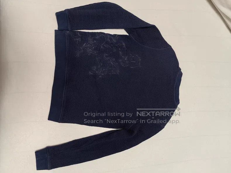 Hermes Hermes Men's Sweatshirt - Dark Blue with 3D Horse Embroide Size US M / EU 48-50 / 2 - 6 Thumbnail